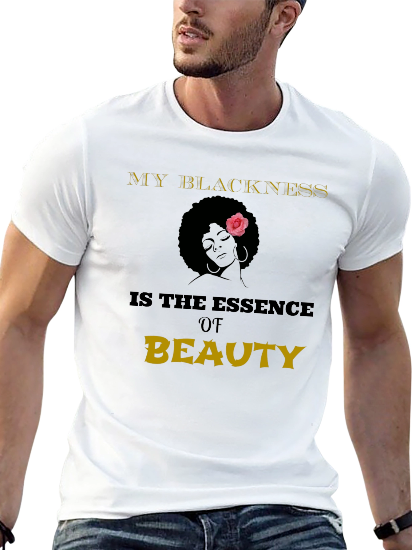 Black Pride Essence of Beauty Graphic T-Shirt