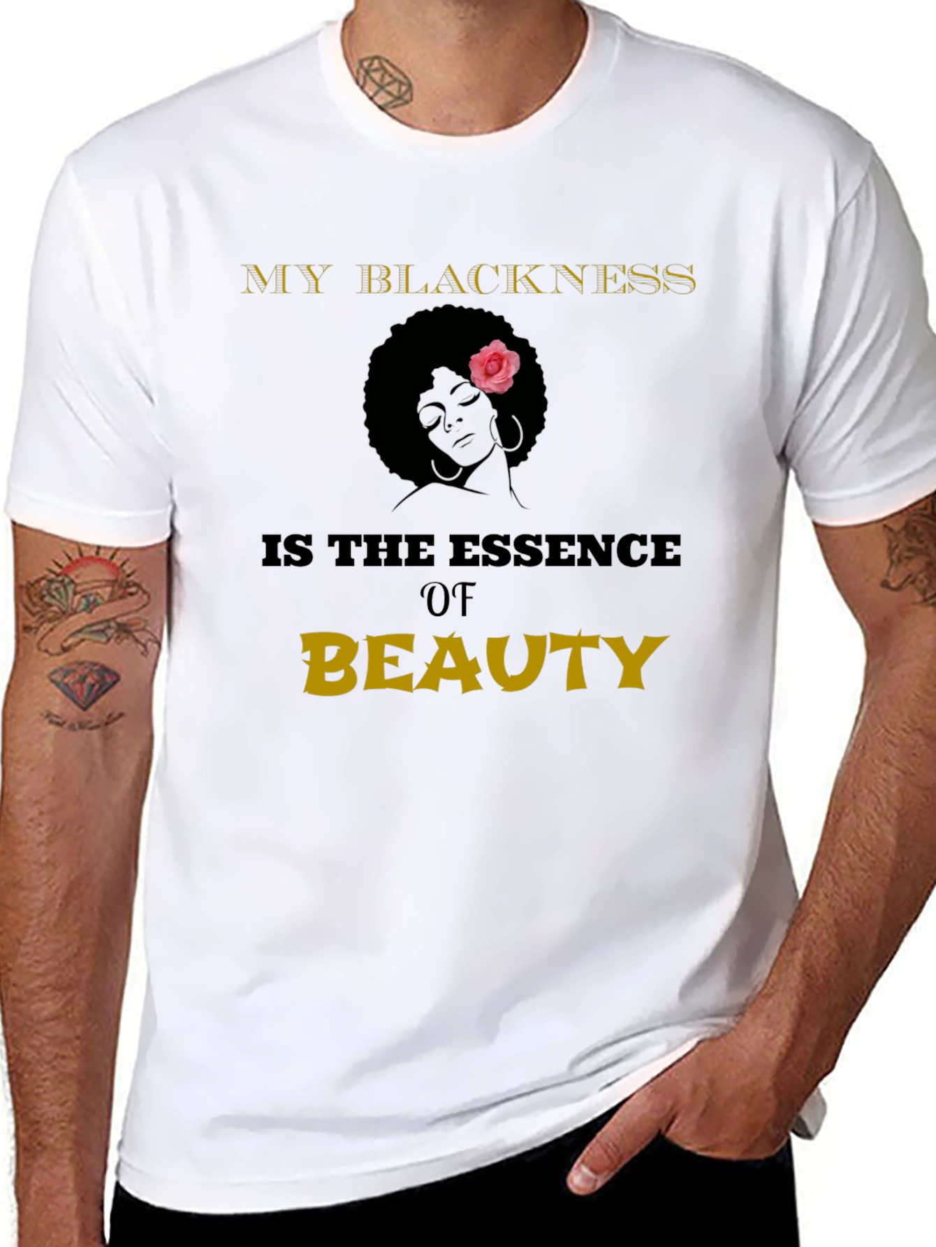 Black Pride Essence of Beauty Graphic T-Shirt
