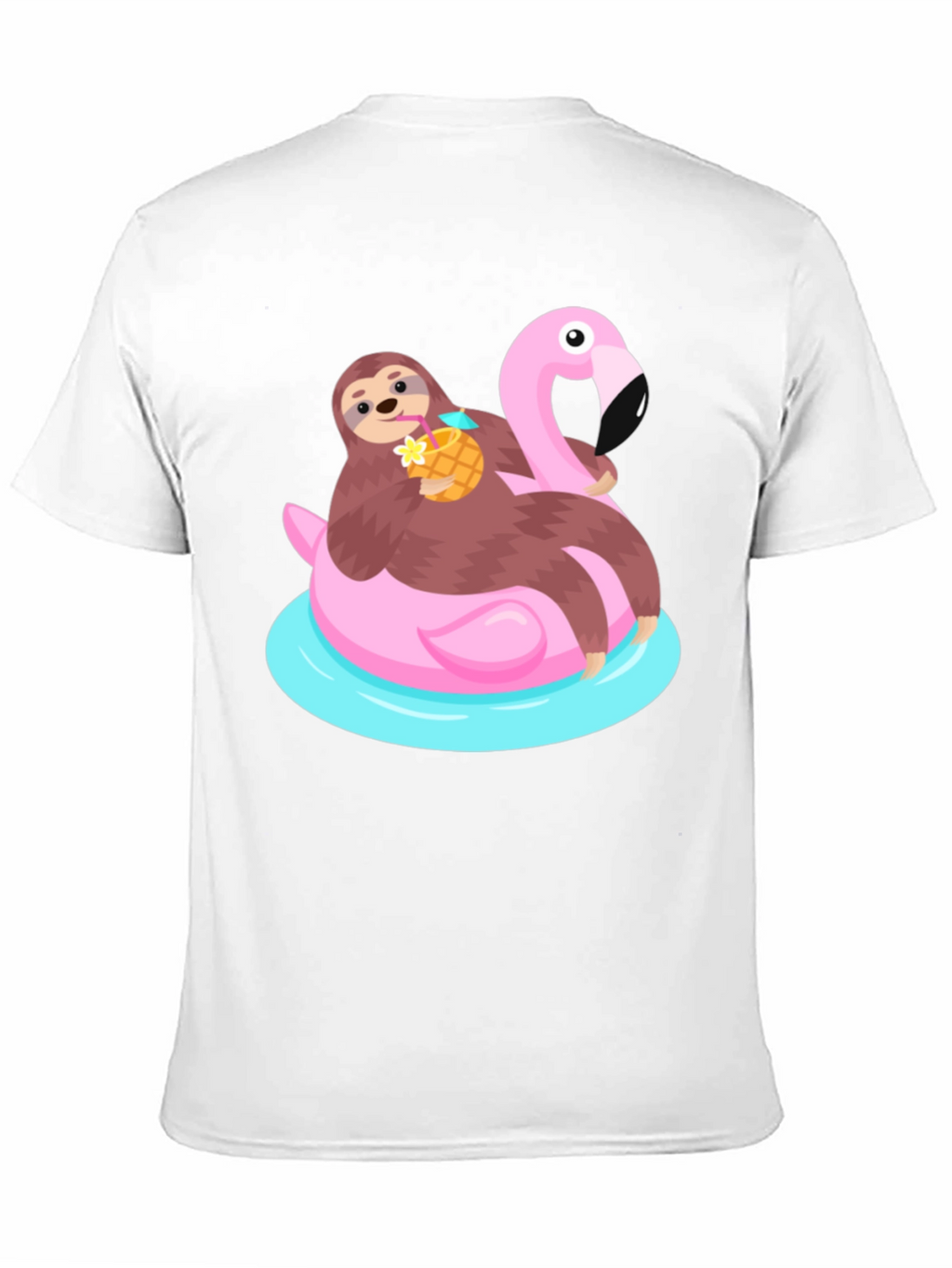 Sloth Flamingo Float T-Shirt - Relaxed Summer Vibes