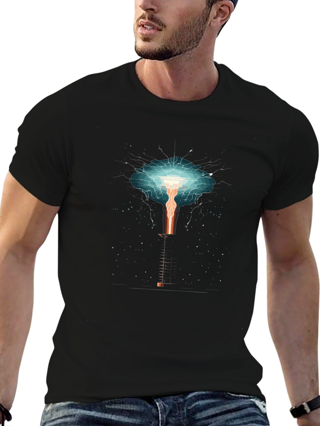 Electric Tower Graphic T-Shirt