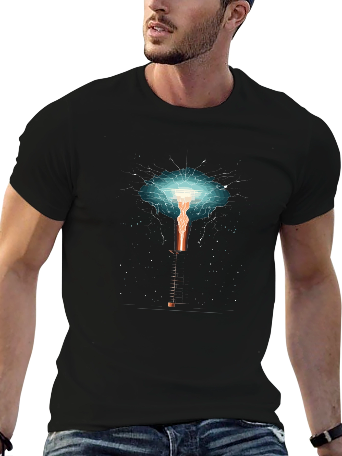 Electric Tower Graphic T-Shirt