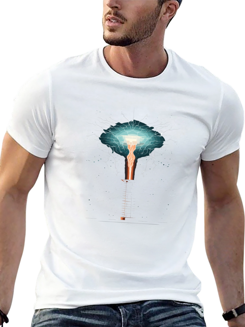 Electric Tower Graphic T-Shirt