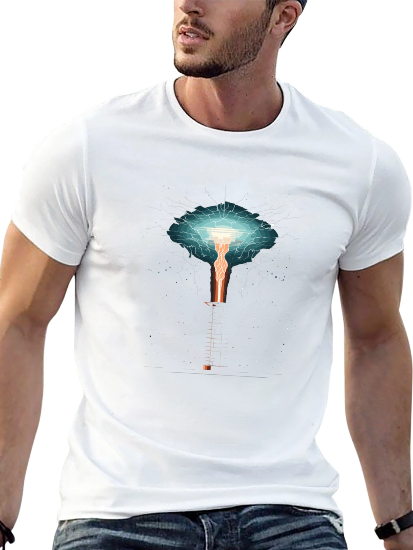 Electric Tower Graphic T-Shirt