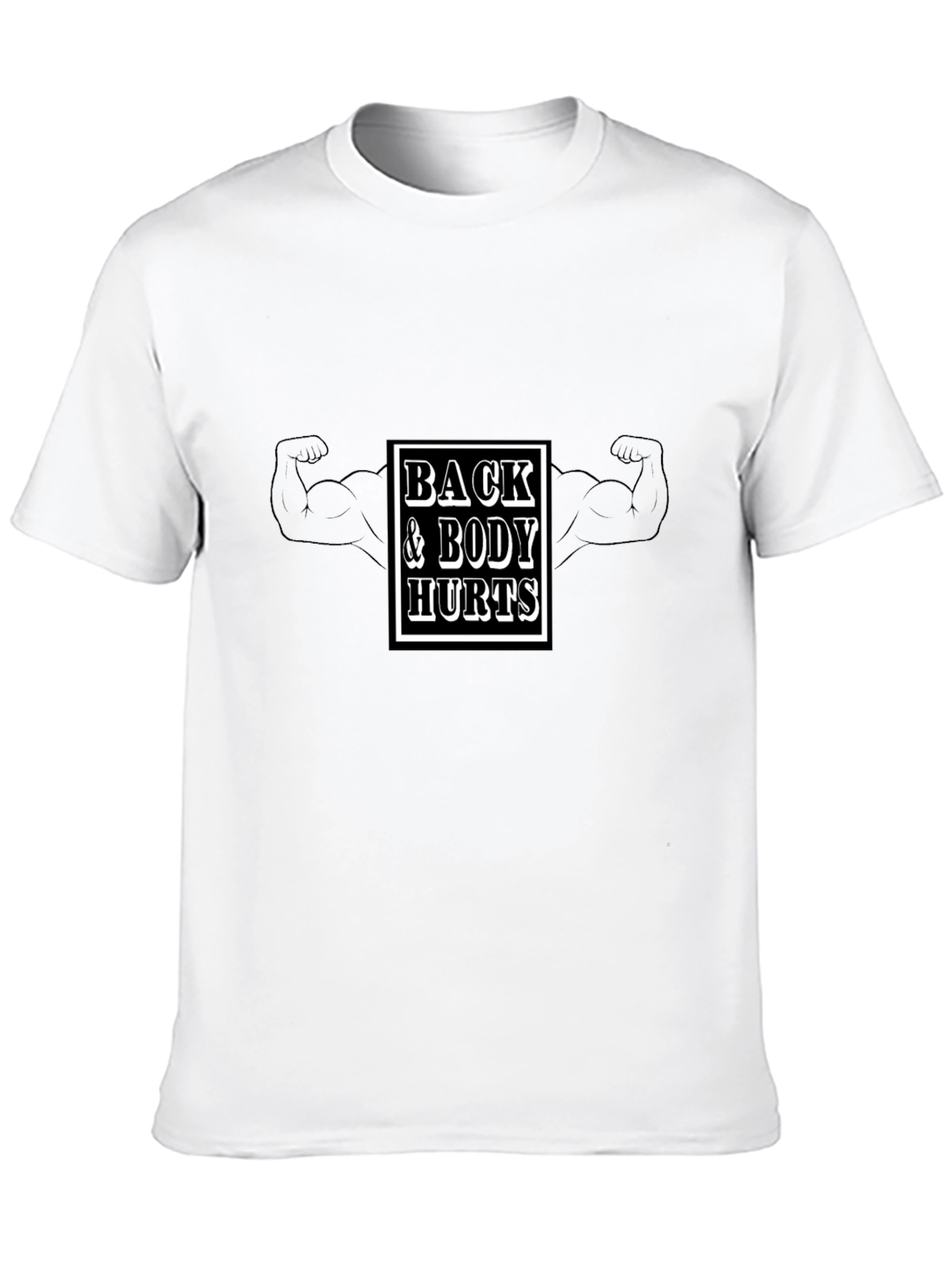 Back & Body Hurts Black T-Shirt