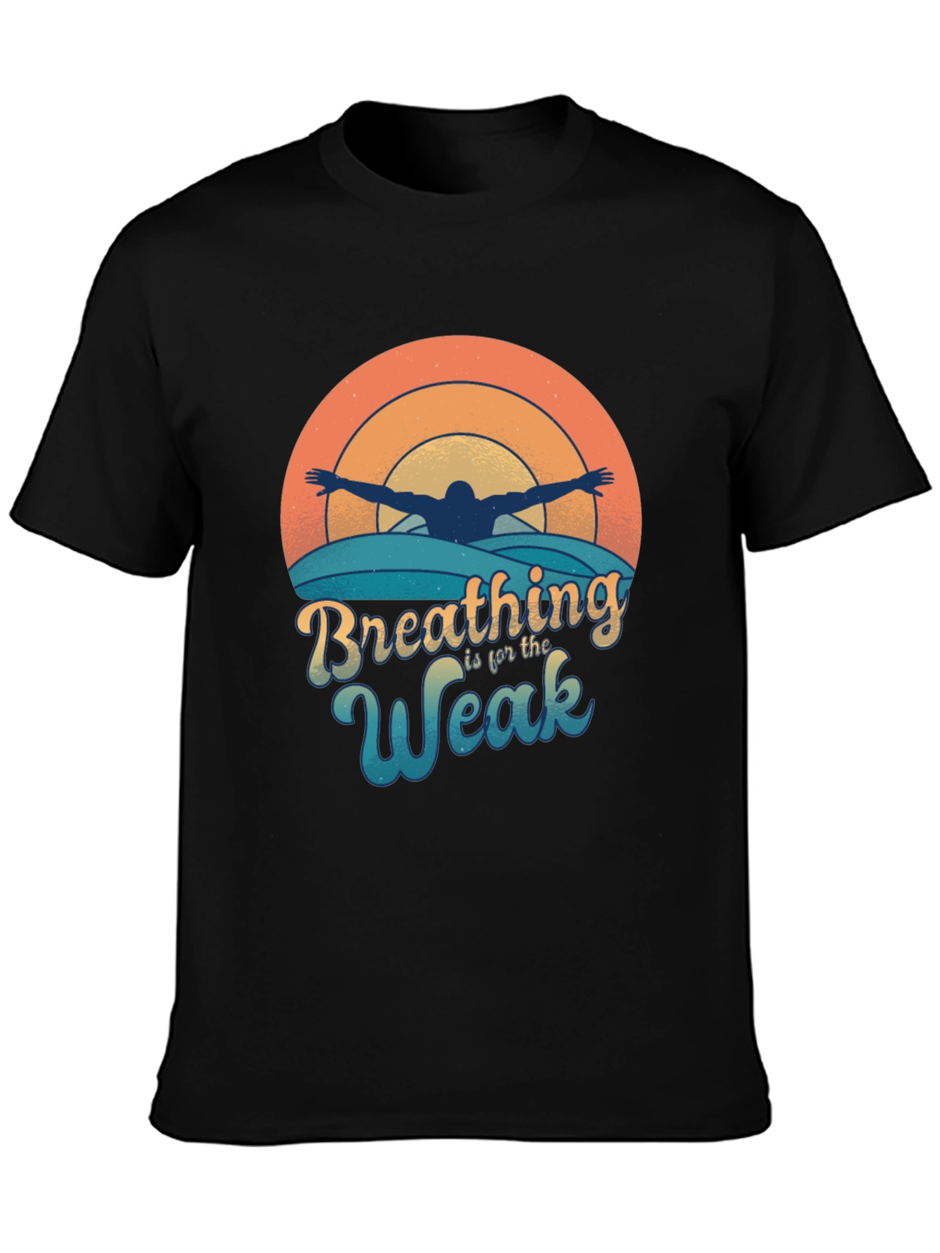 Breathing Is For The Weak Funny Swimmer T-Shirt