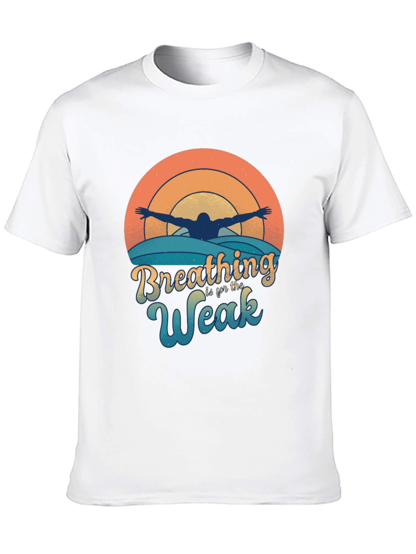 Breathing Is For The Weak Funny Swimmer T-Shirt