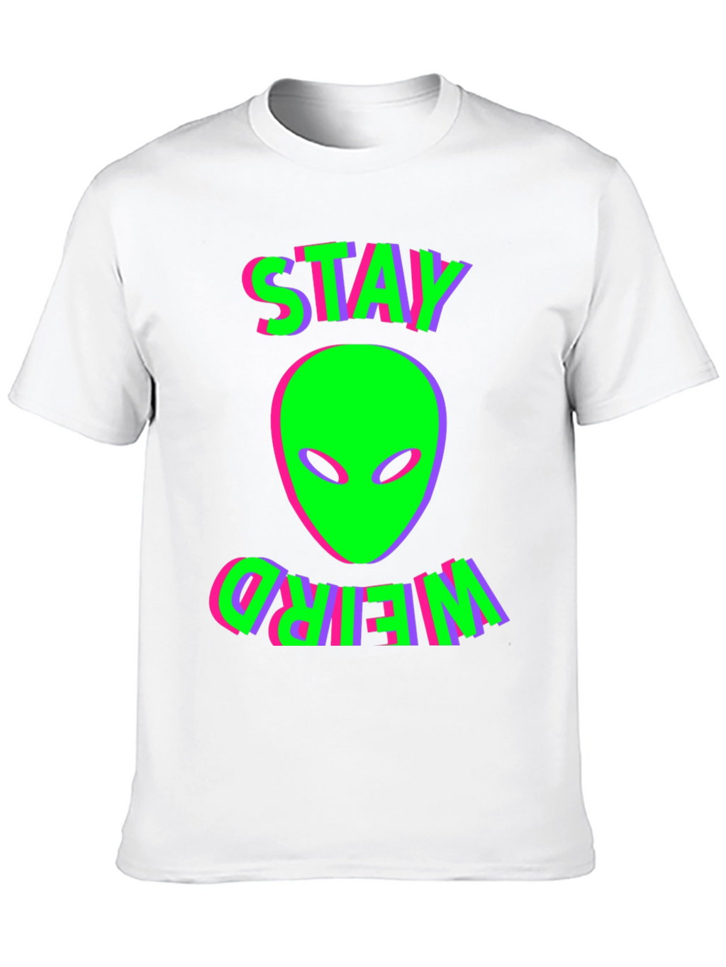 Stay Weird Alien Graphic T-Shirt