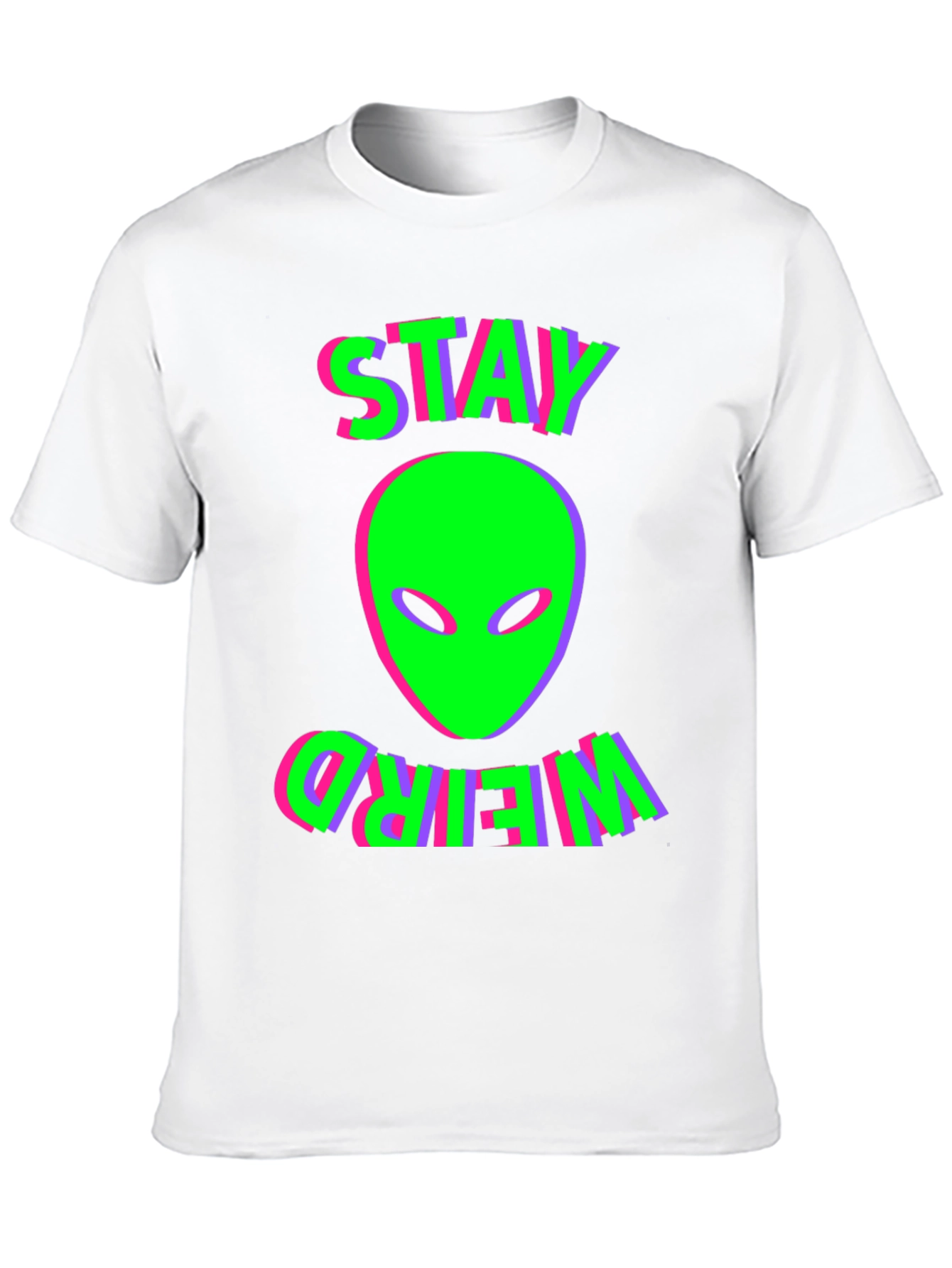 Stay Weird Alien Graphic T-Shirt