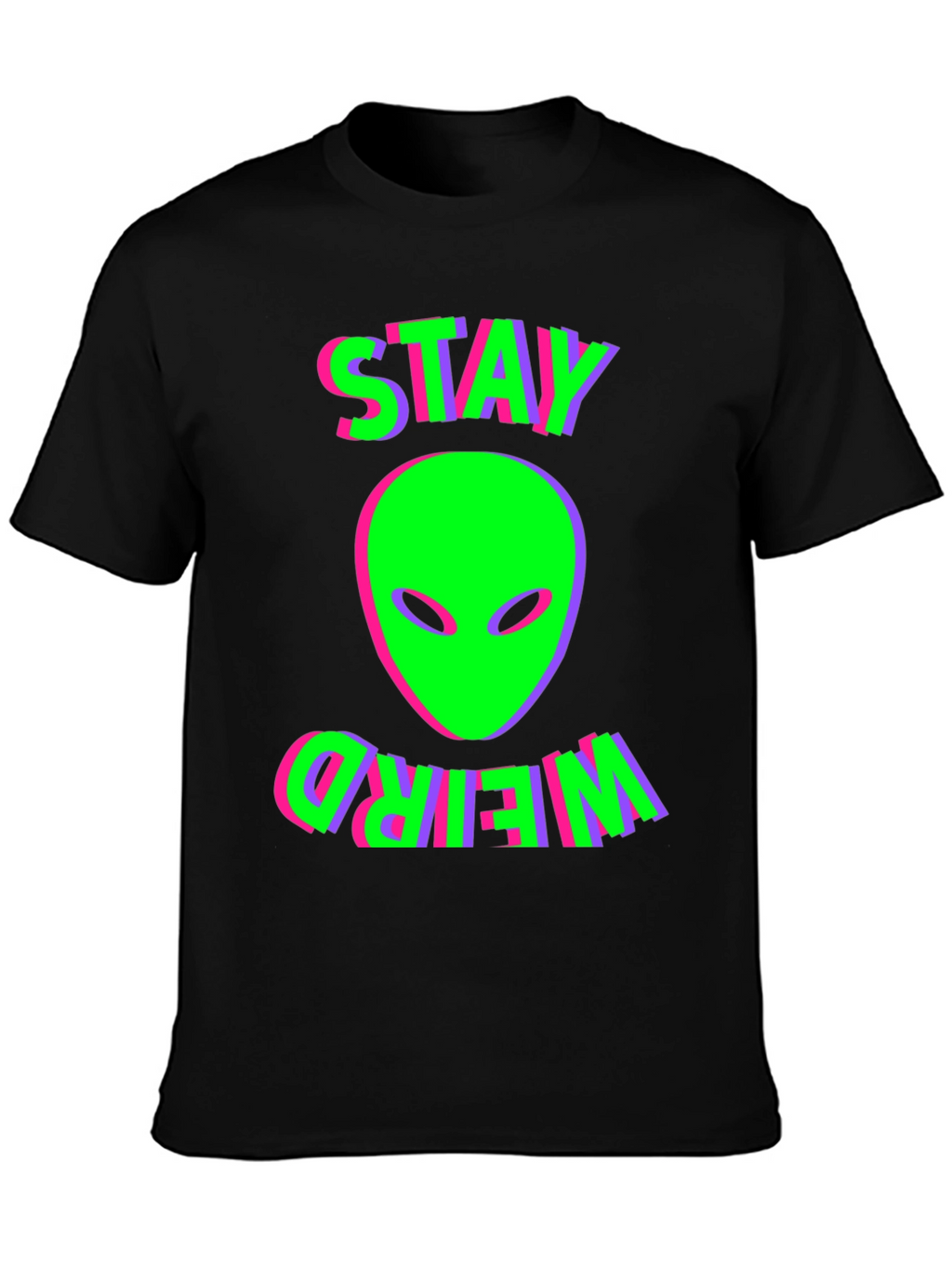 Stay Weird Alien Graphic T-Shirt