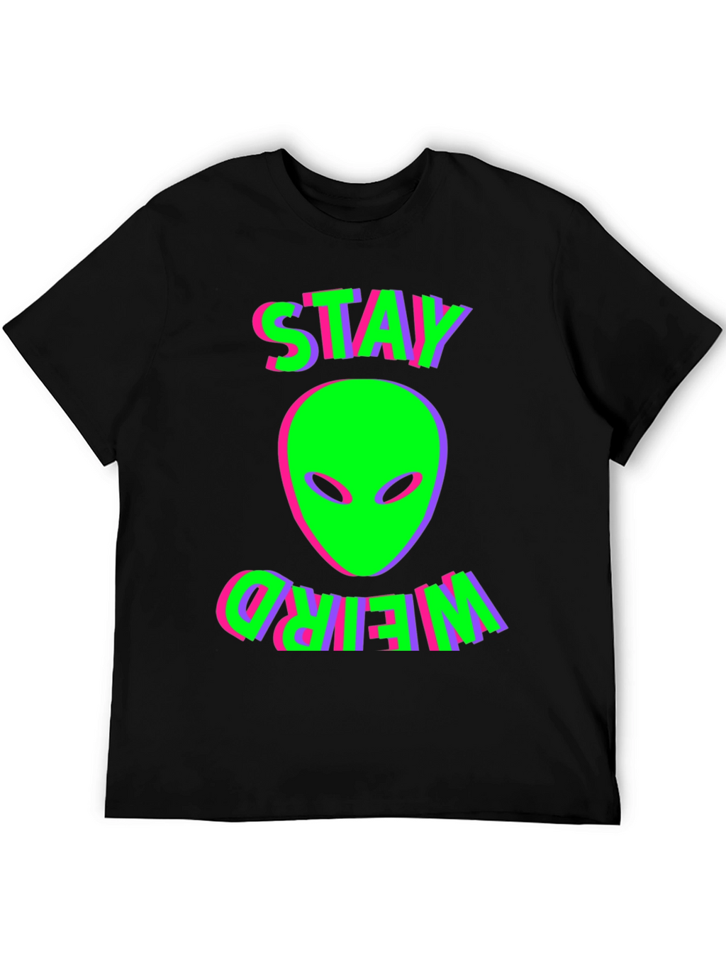 Stay Weird Alien Graphic T-Shirt