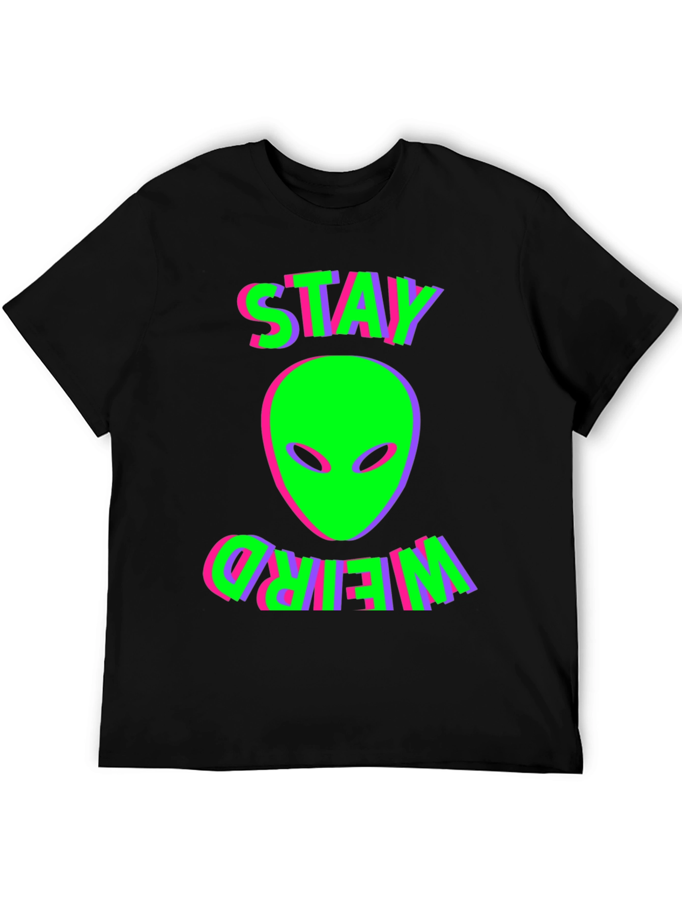 Stay Weird Alien Graphic T-Shirt