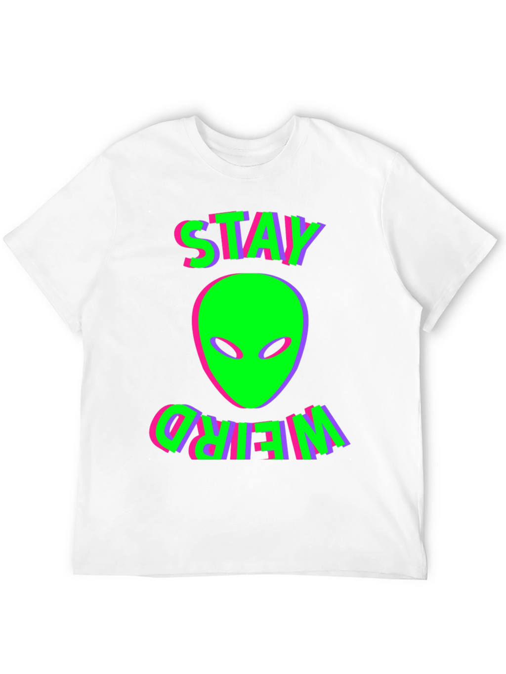 Stay Weird Alien Graphic T-Shirt