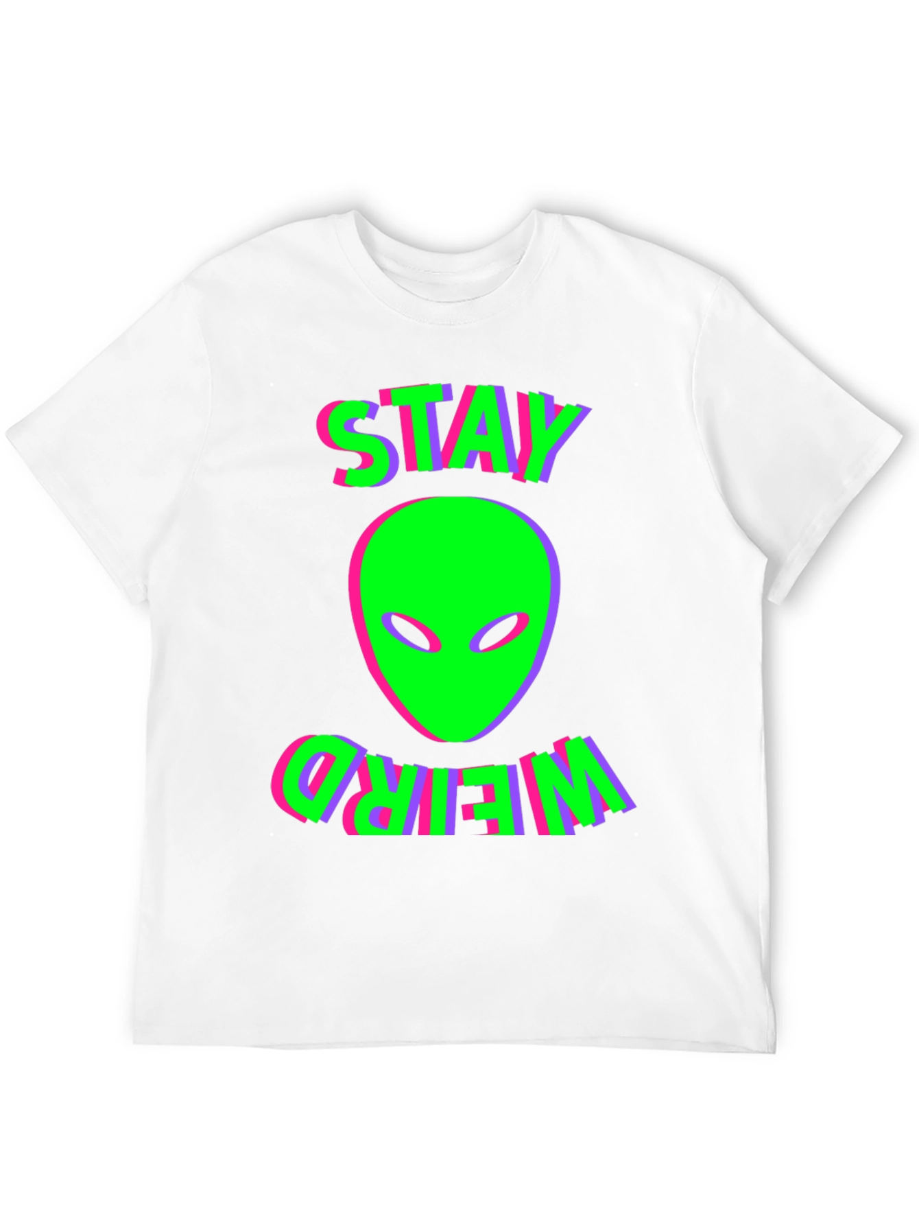 Stay Weird Alien Graphic T-Shirt