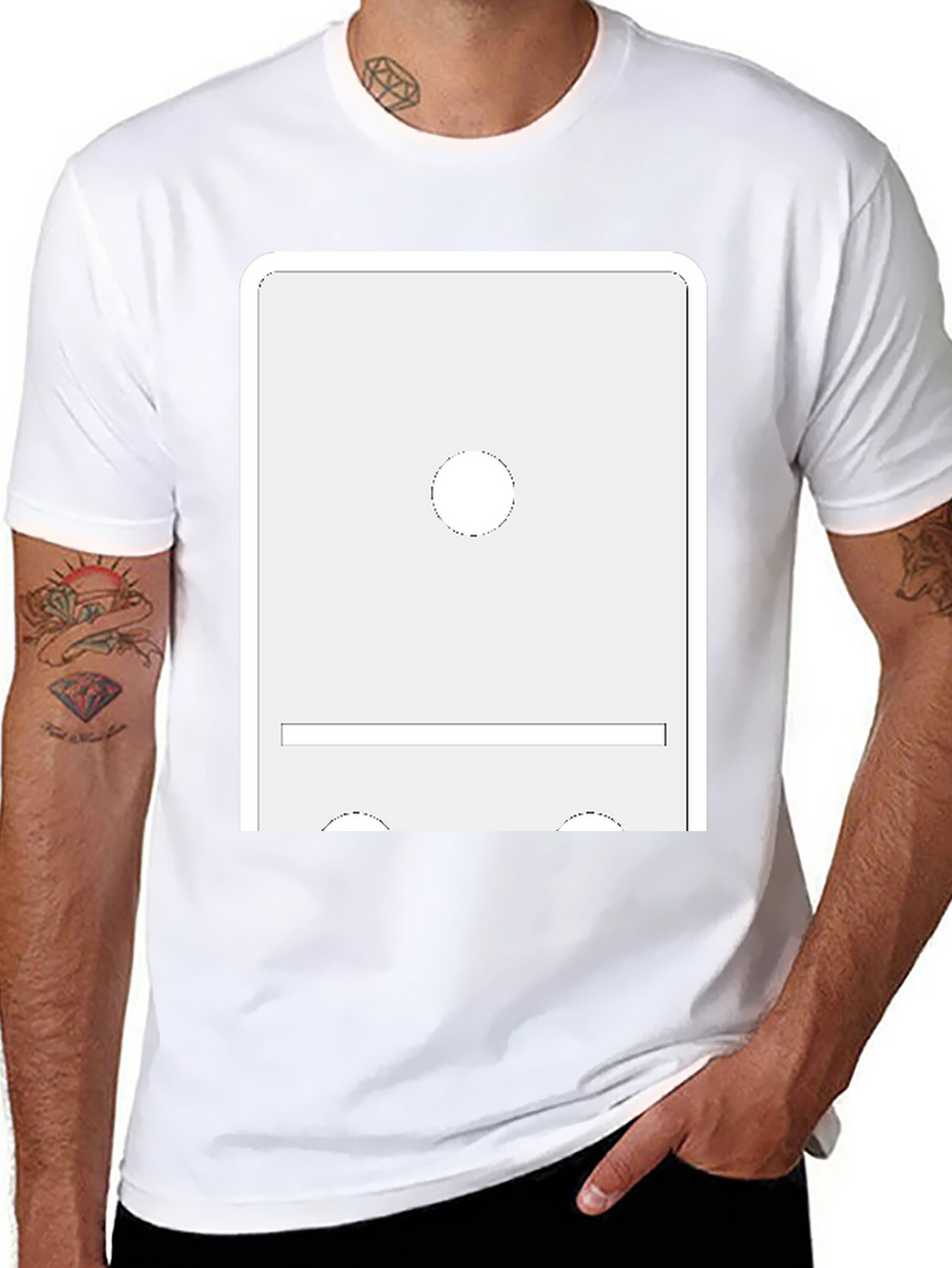 Modern Domino Graphic Tee - Unique Design