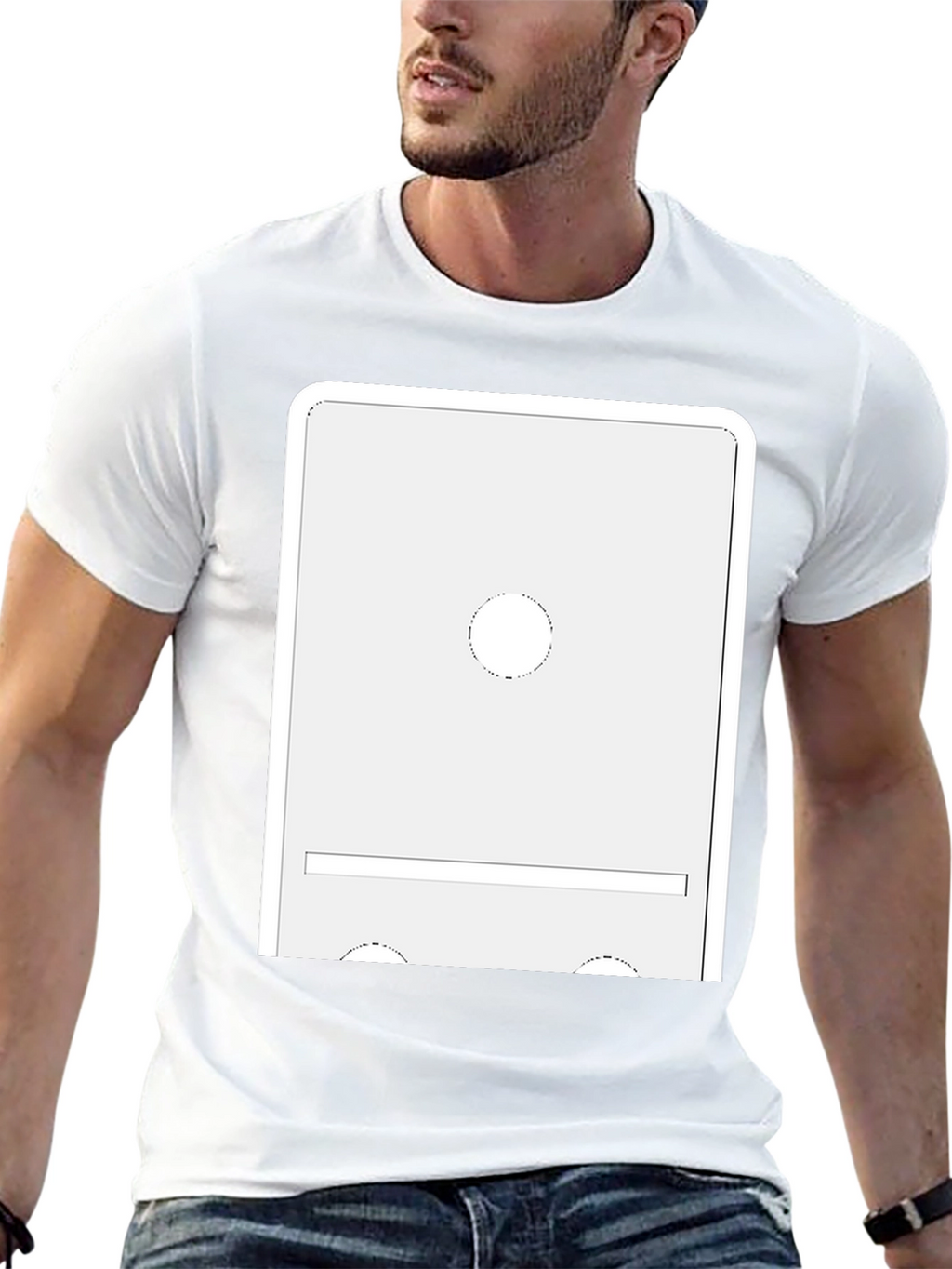Modern Domino Graphic Tee - Unique Design