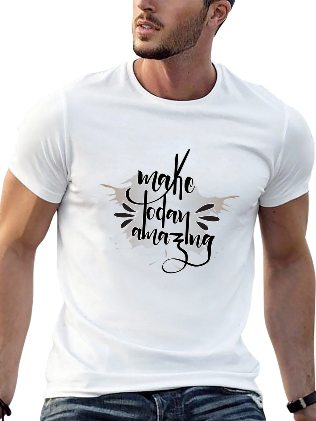 Make Today Amazing Black Graphic Tee