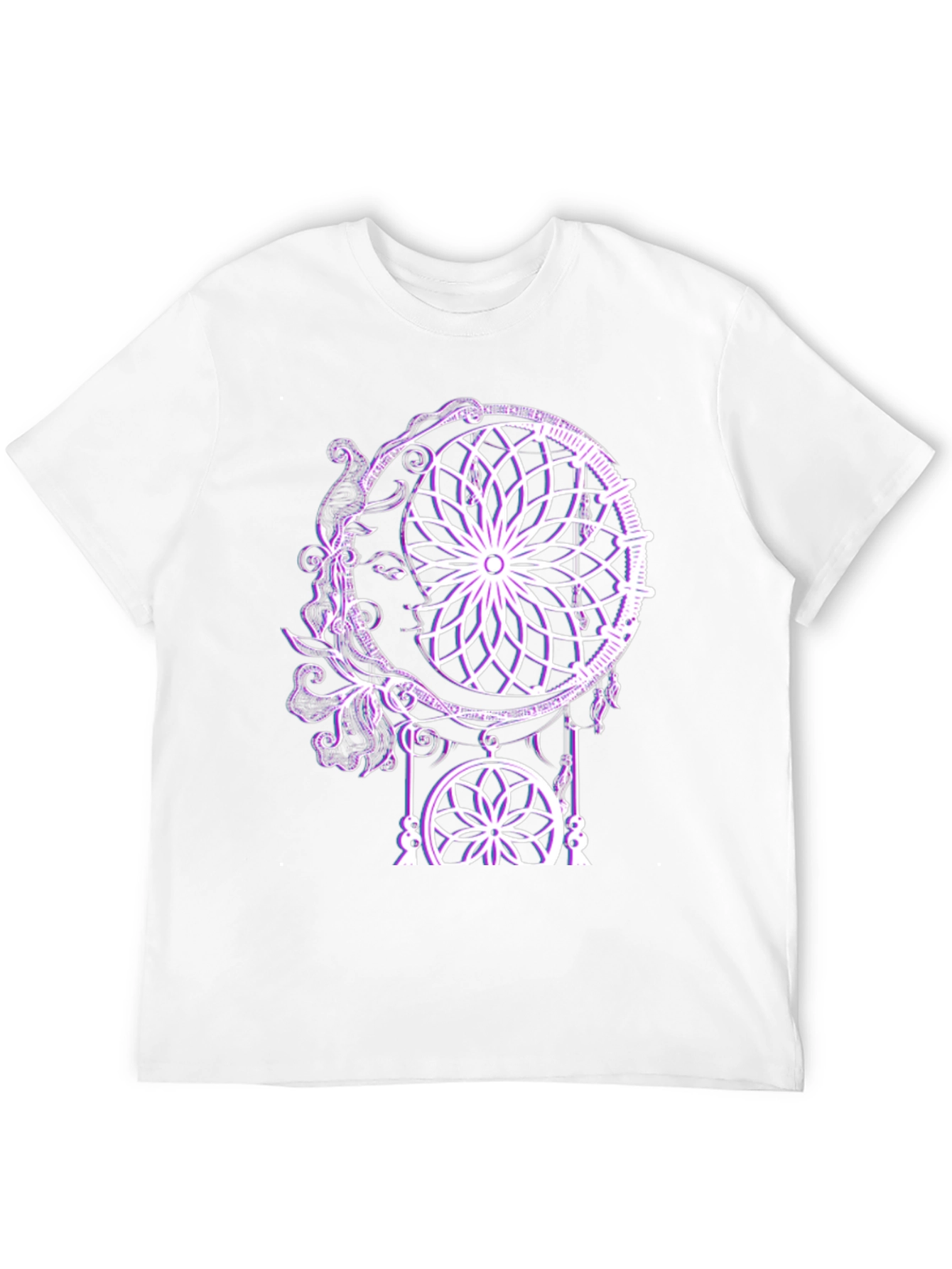 Dreamcatcher Moon Graphic Tee - Stylish Black T-Shirt
