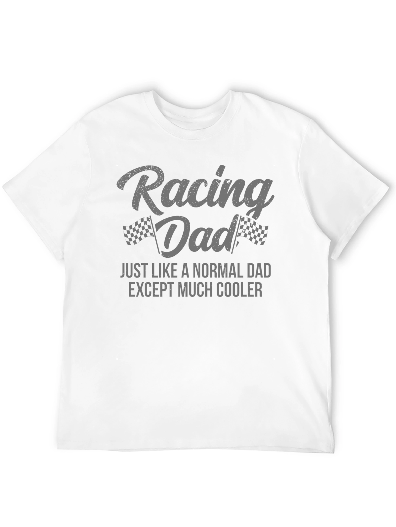 Racing Dad Black T-Shirt - Cool Dad Gift