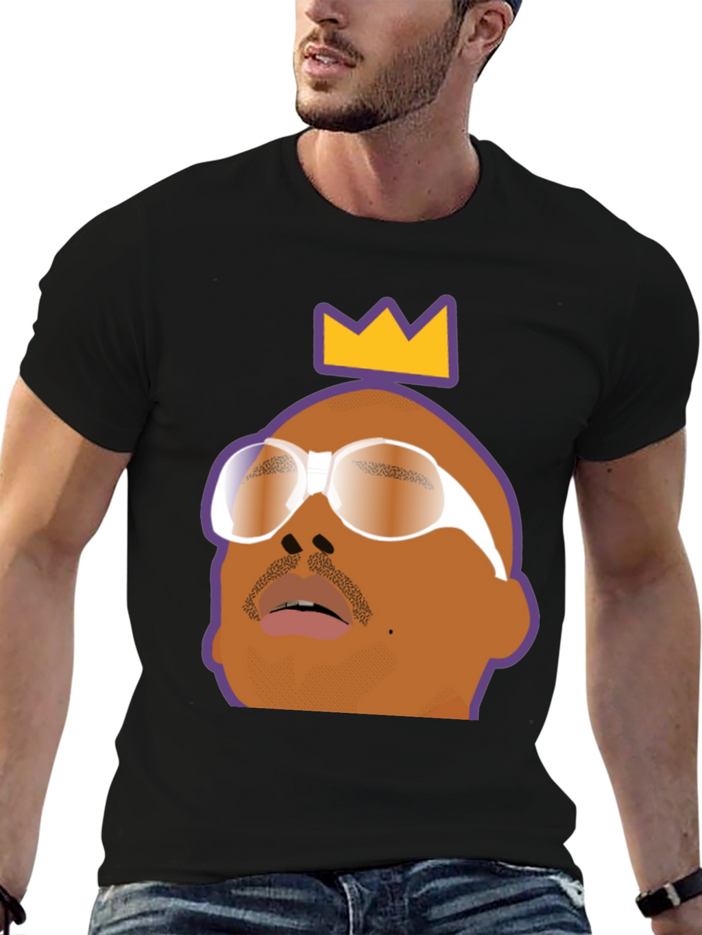 King Graphic Tee - Stylish Black T-Shirt