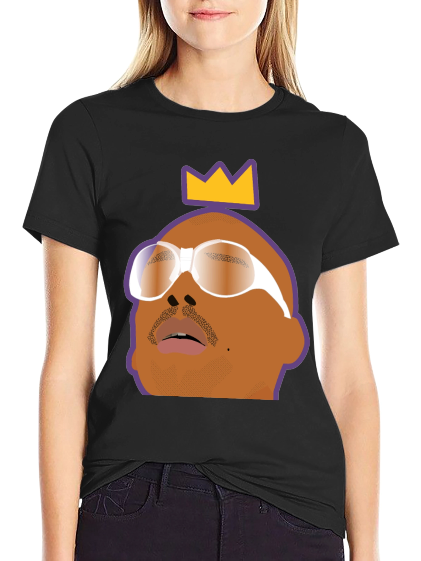 King Graphic Tee - Stylish Black T-Shirt