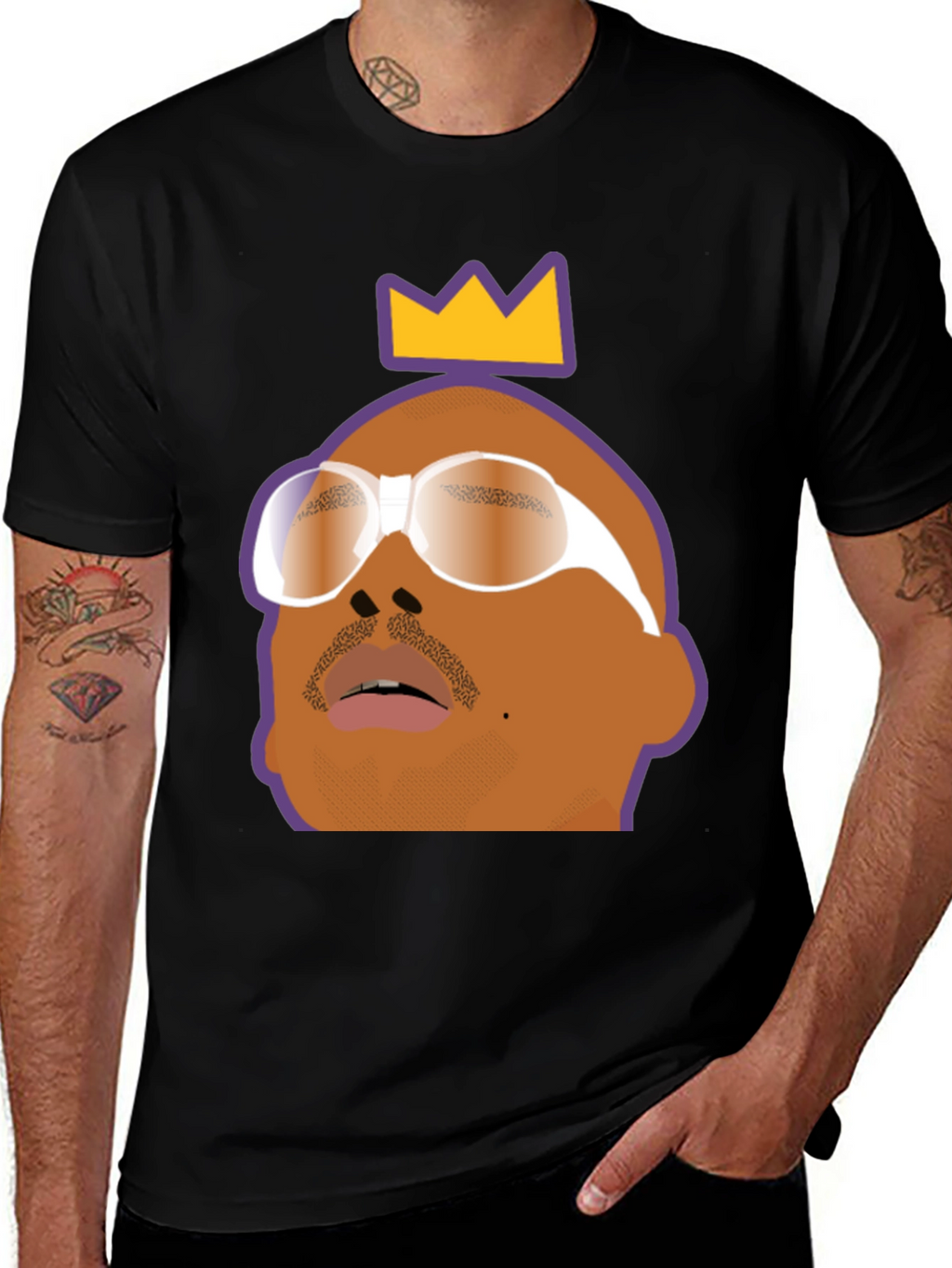 King Graphic Tee - Stylish Black T-Shirt