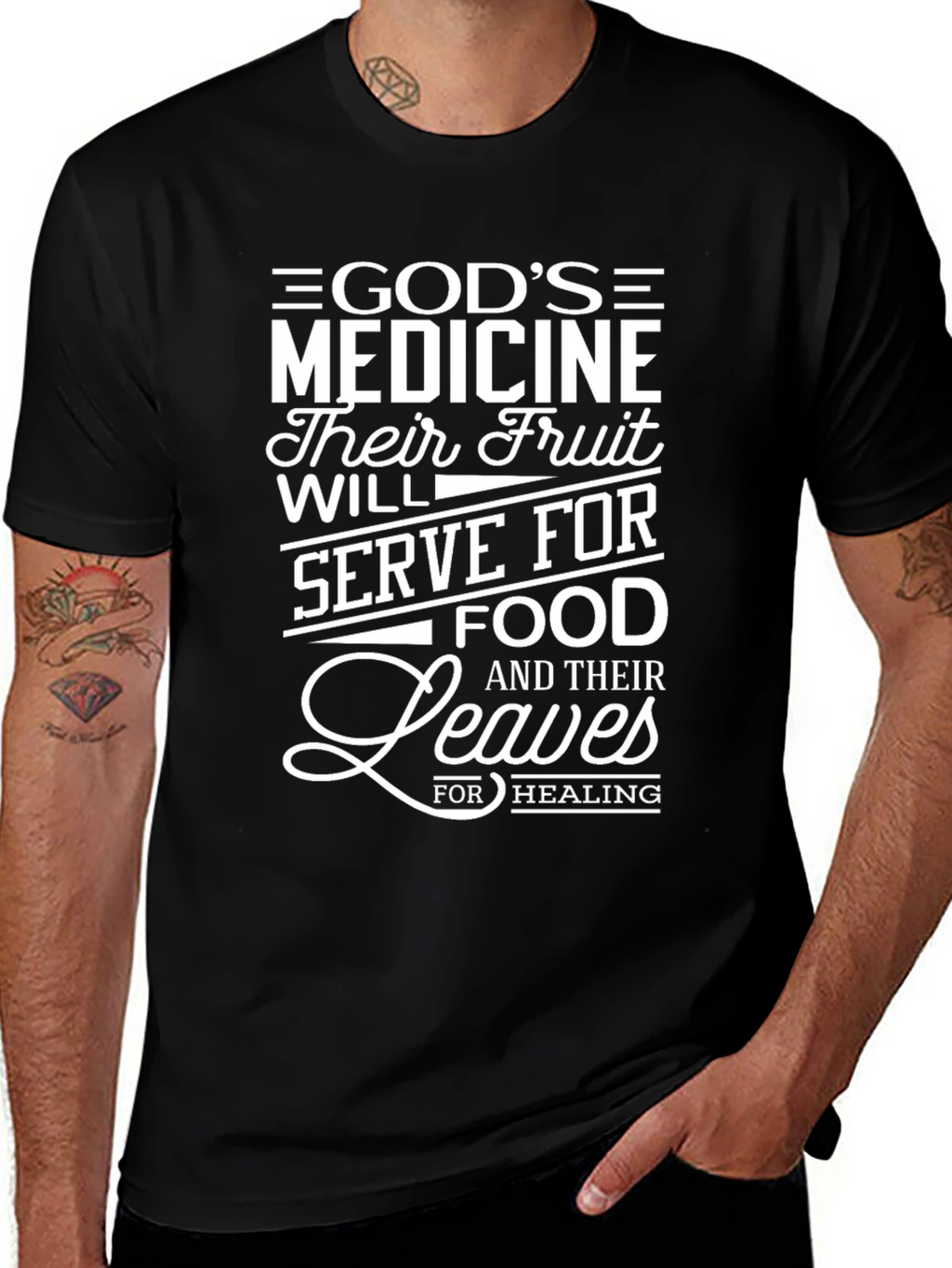 Gods Medicine Graphic T-Shirt