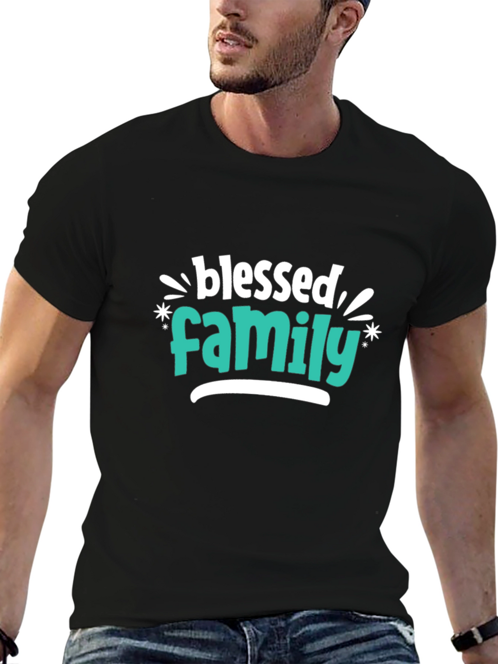 Blessed Family Graphic Tee - Stylish Comfort