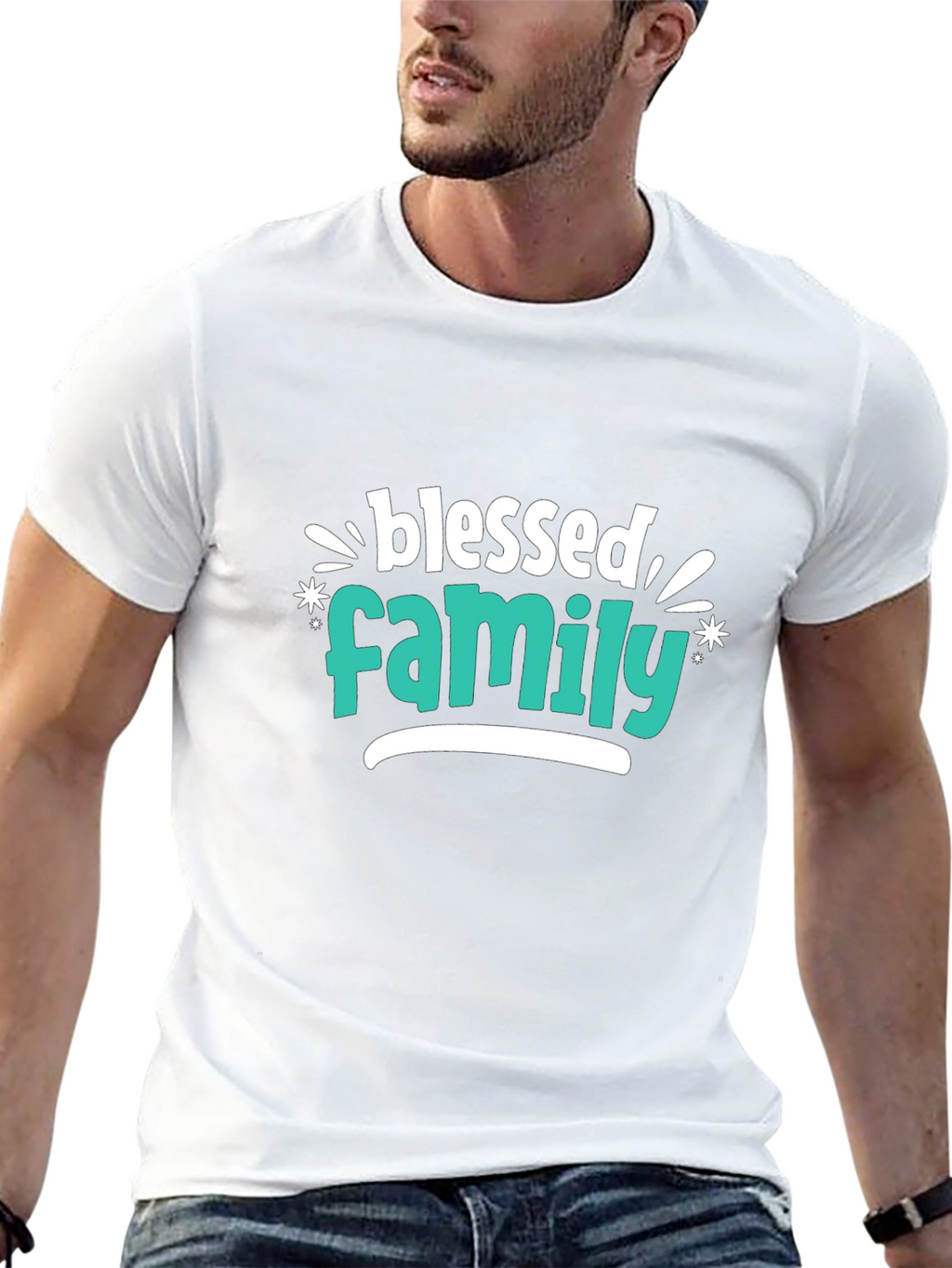 Blessed Family Graphic Tee - Stylish Comfort