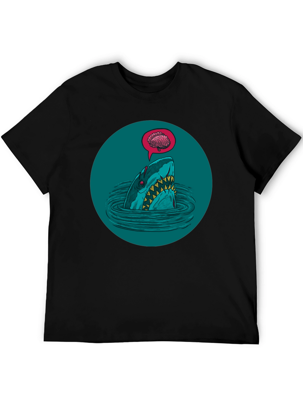 Shark Brain T-Shirt - Dark Humor Tee