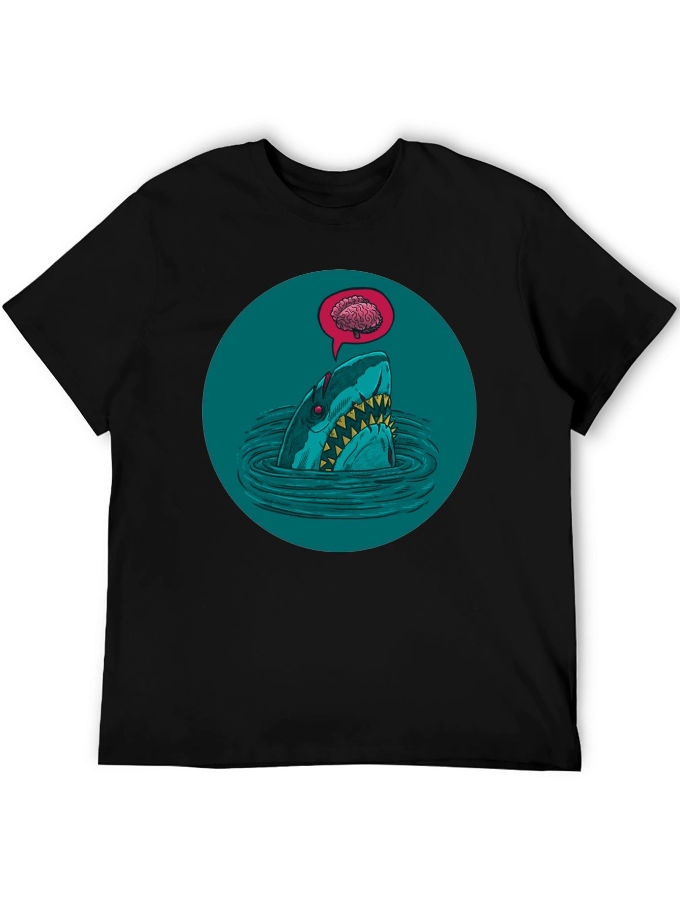 Shark Brain T-Shirt - Dark Humor Tee