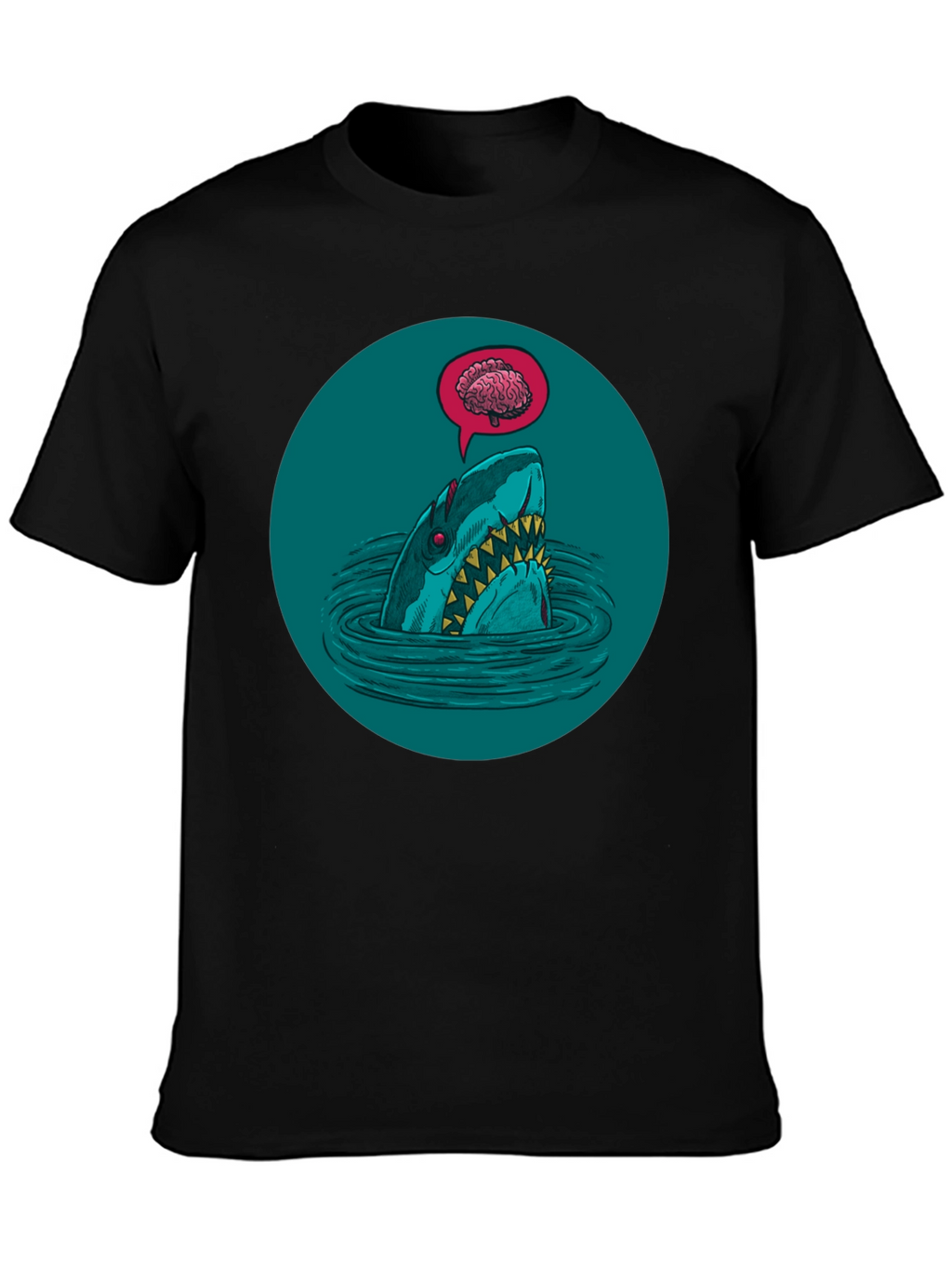 Shark Brain T-Shirt - Dark Humor Tee