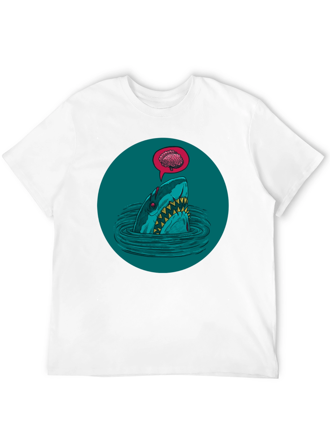 Shark Brain T-Shirt - Dark Humor Tee