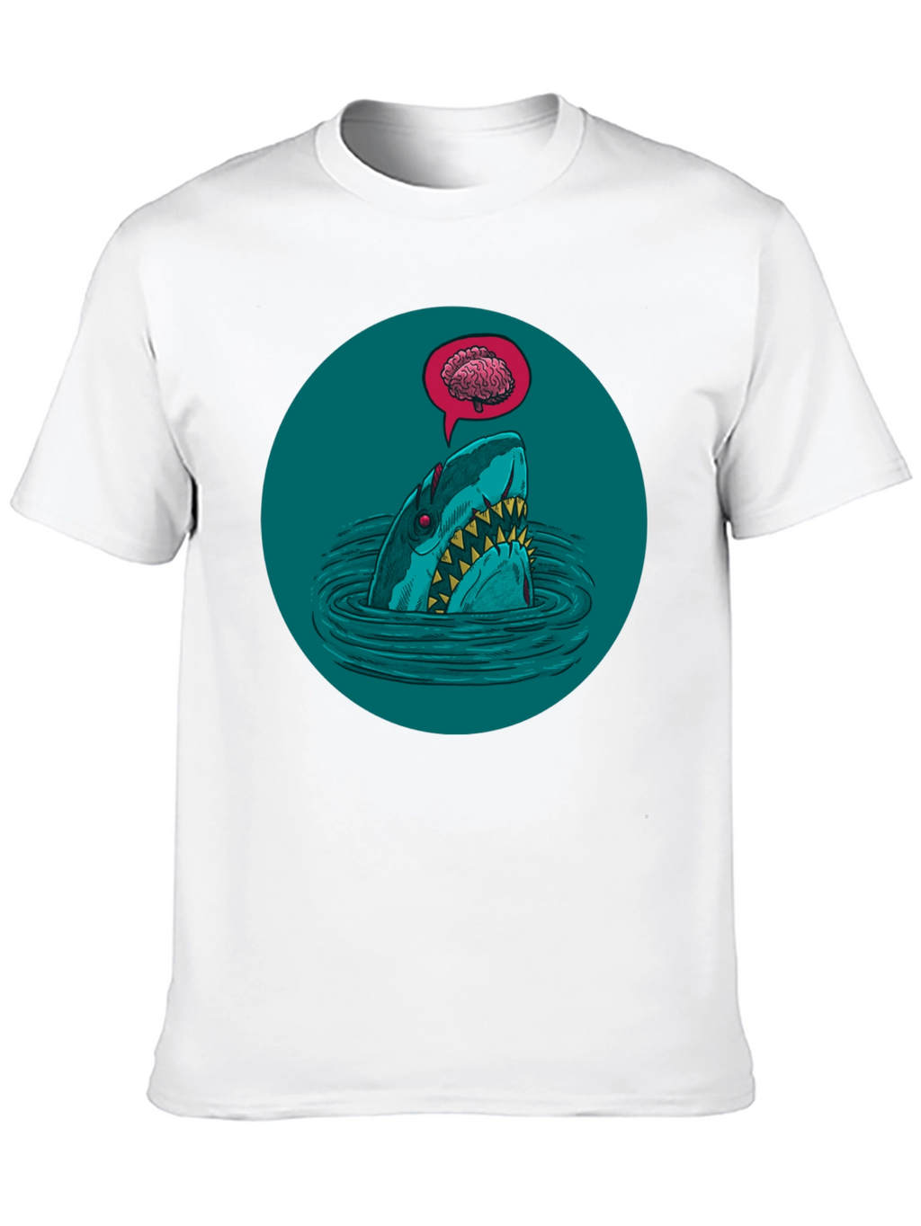 Shark Brain T-Shirt - Dark Humor Tee