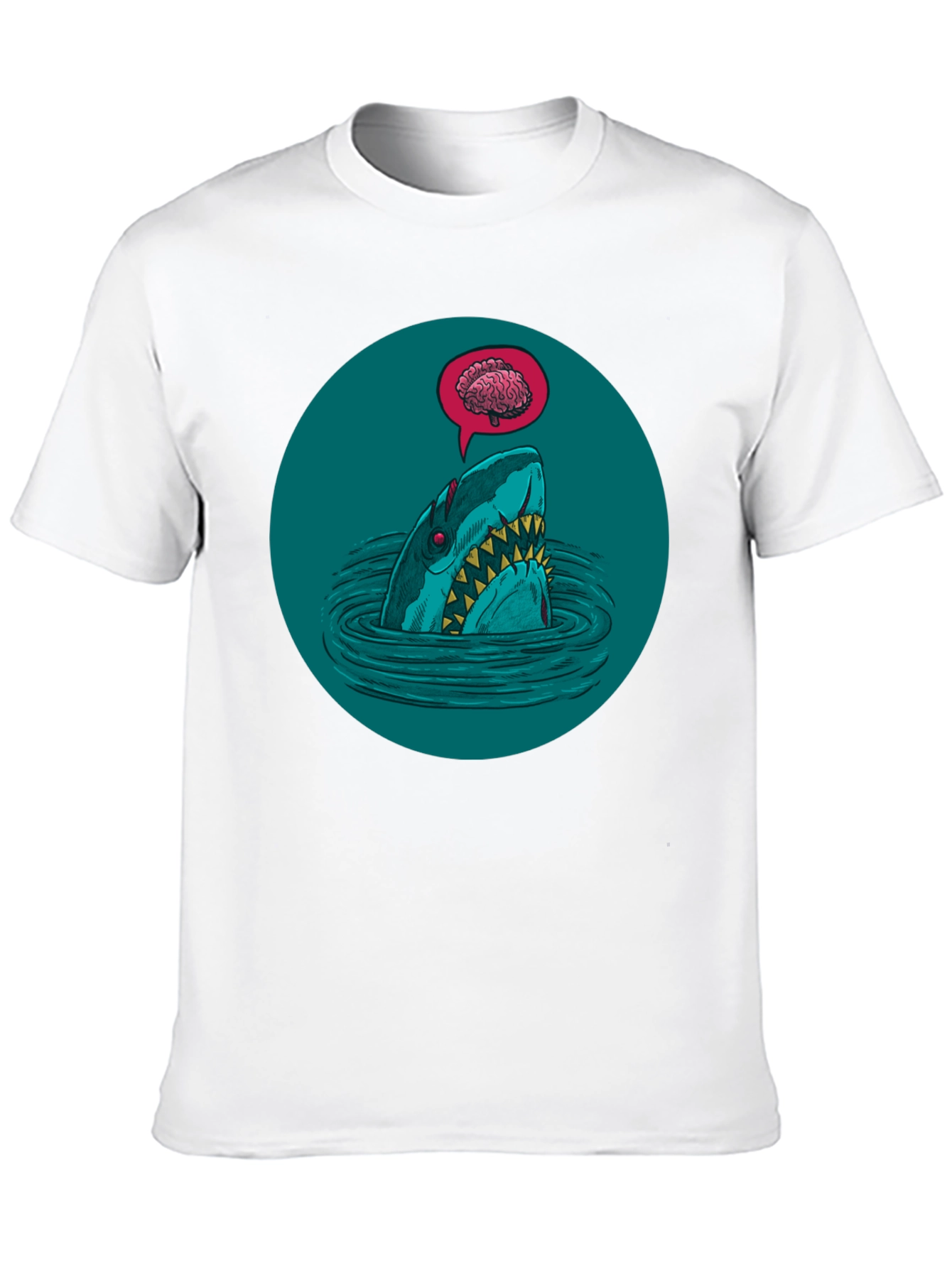 Shark Brain T-Shirt - Dark Humor Tee