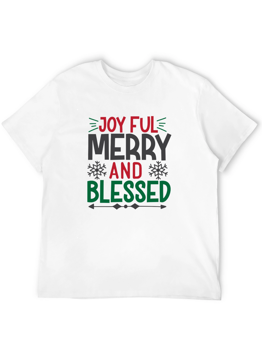 Joyful Merry and Blessed Christmas T-Shirt