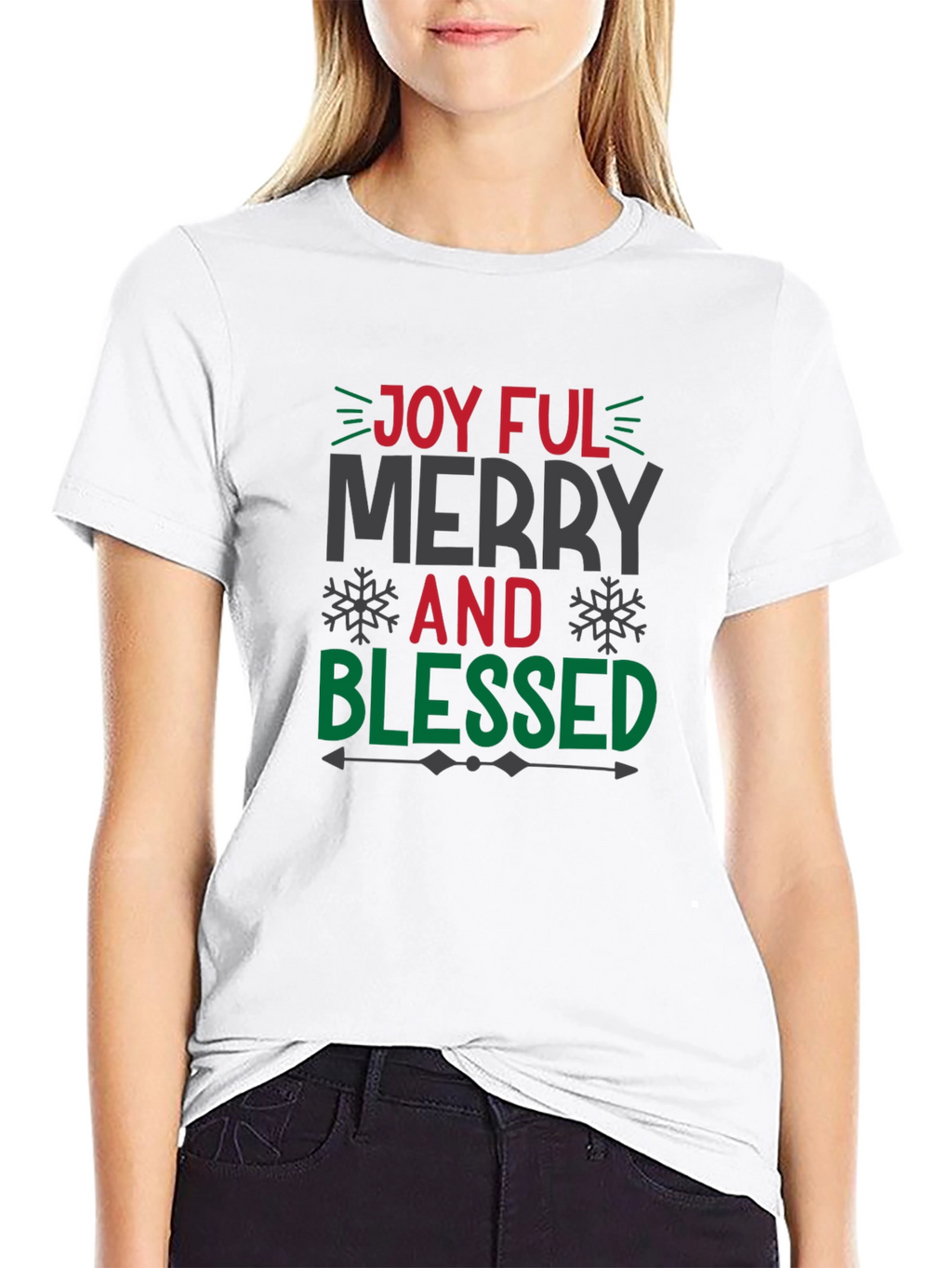 Joyful Merry and Blessed Christmas T-Shirt