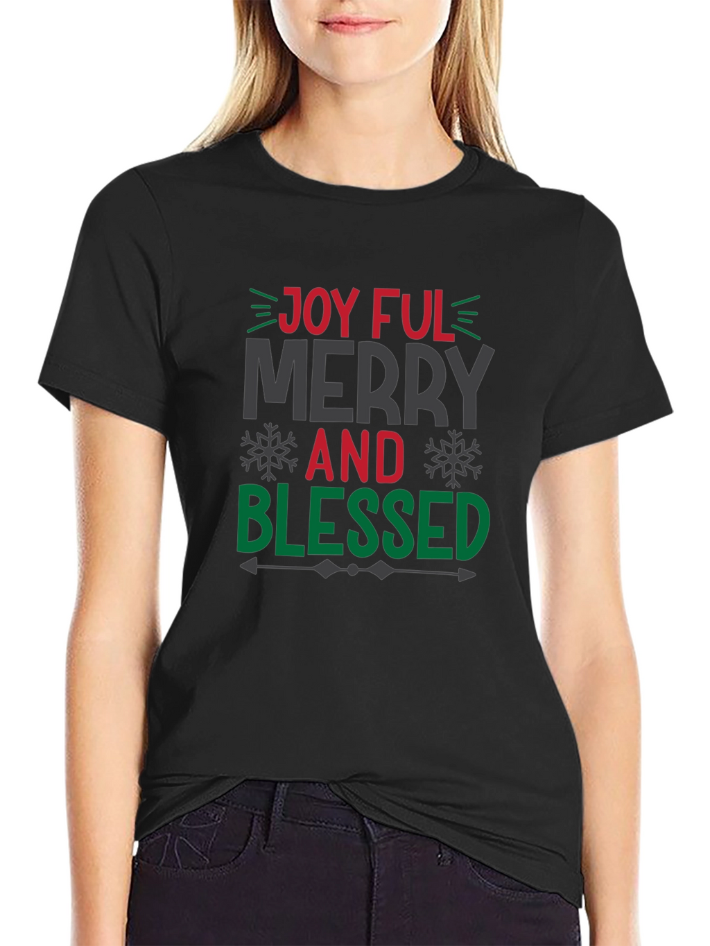 Joyful Merry and Blessed Christmas T-Shirt