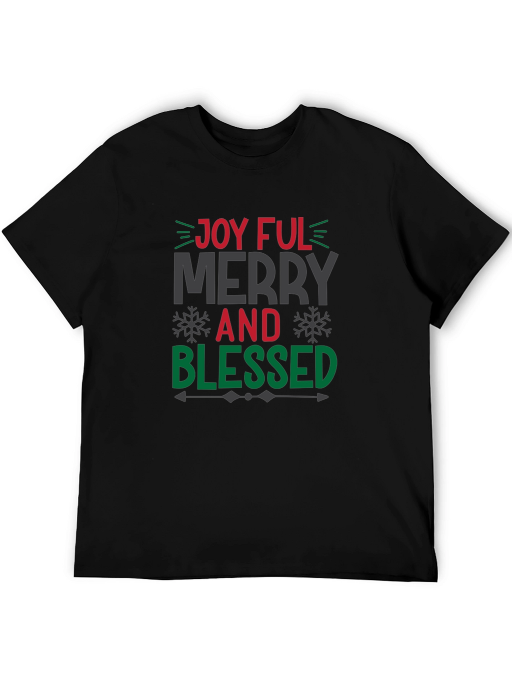 Joyful Merry and Blessed Christmas T-Shirt