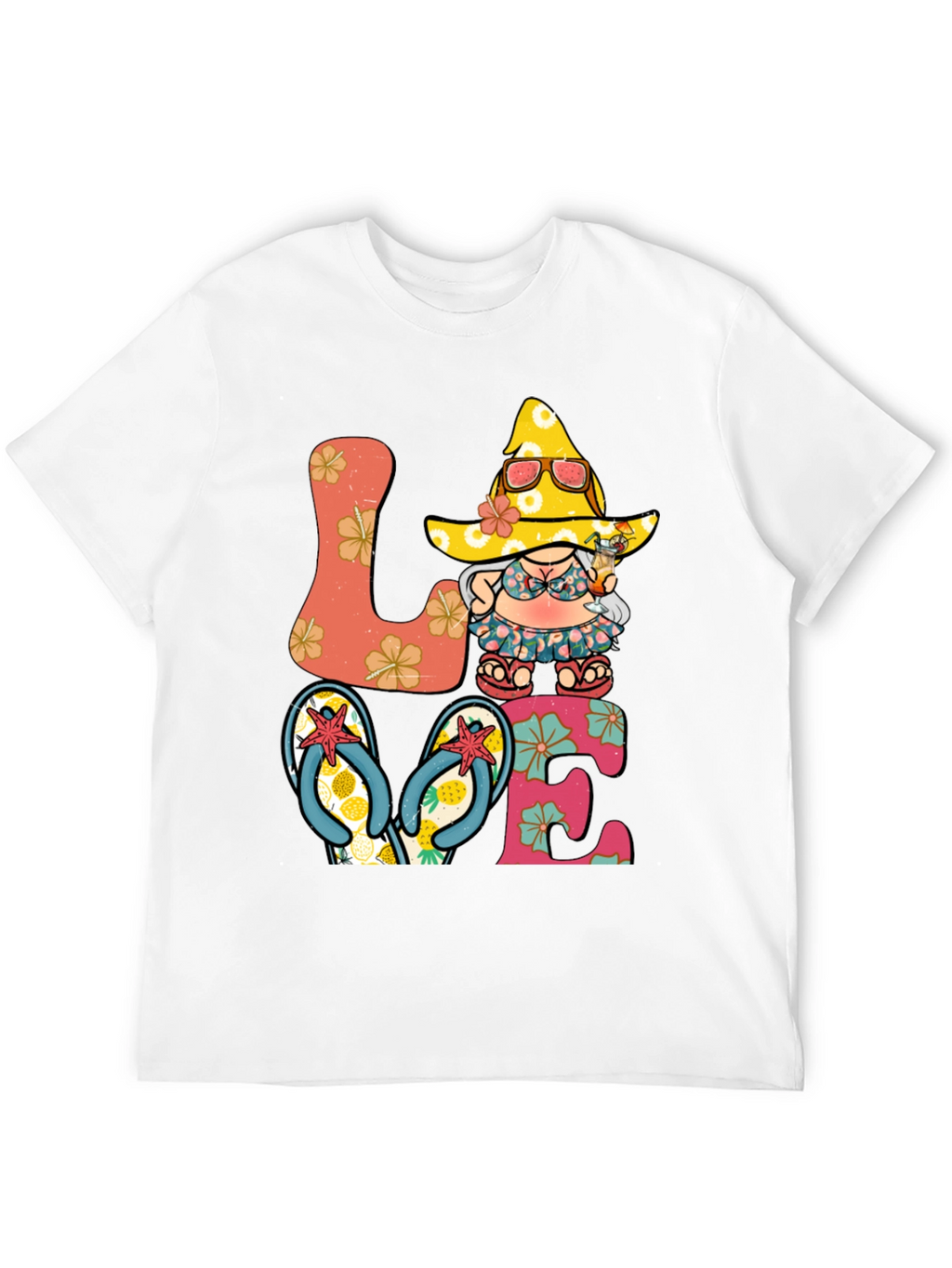 Summer Beach Gnome Love T-Shirt