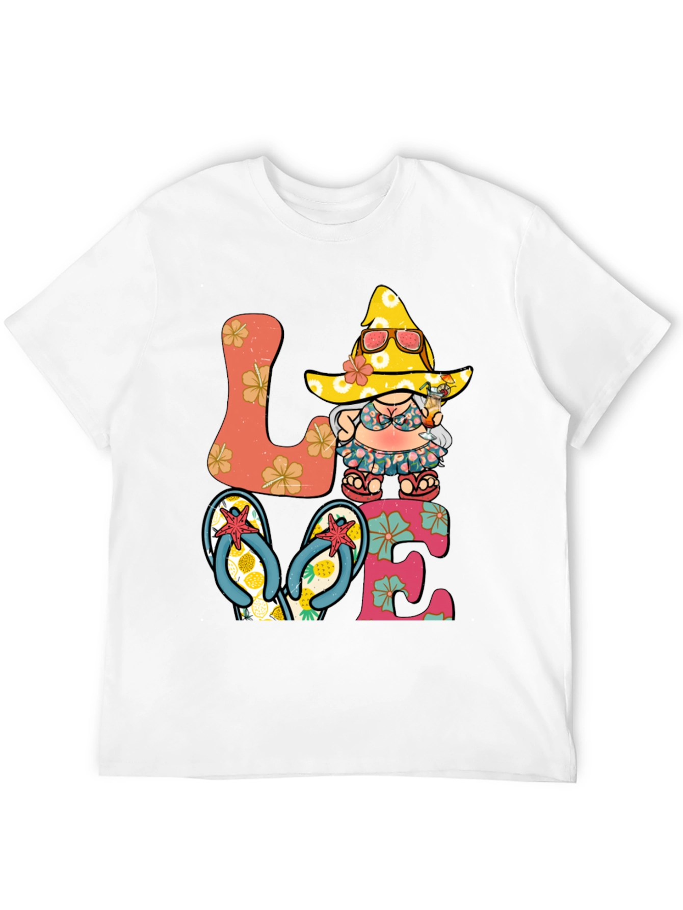 Summer Beach Gnome Love T-Shirt