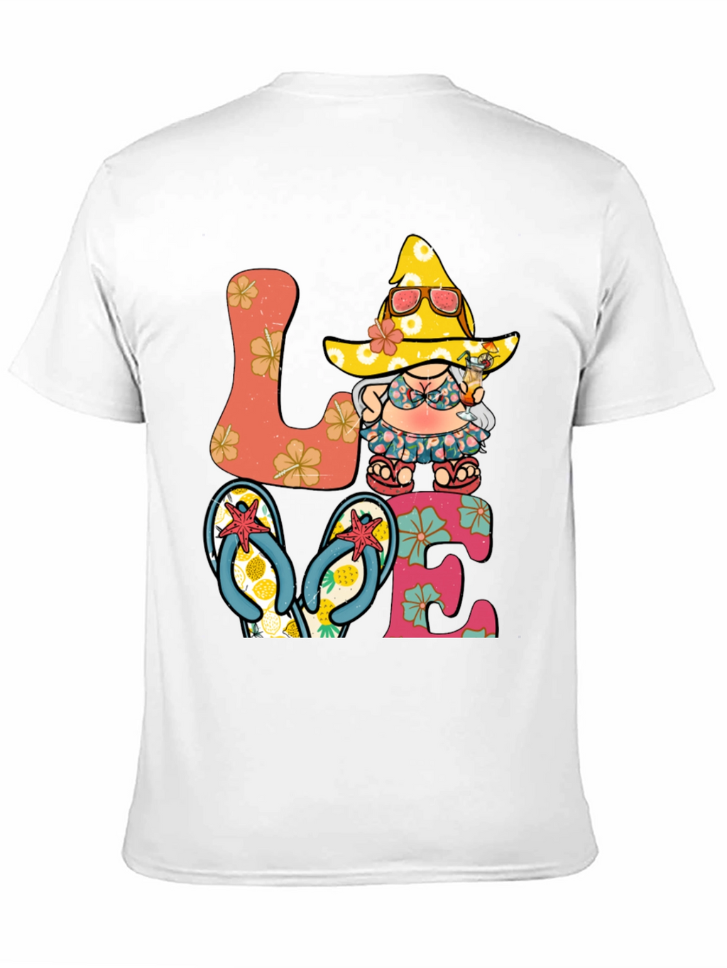 Summer Beach Gnome Love T-Shirt