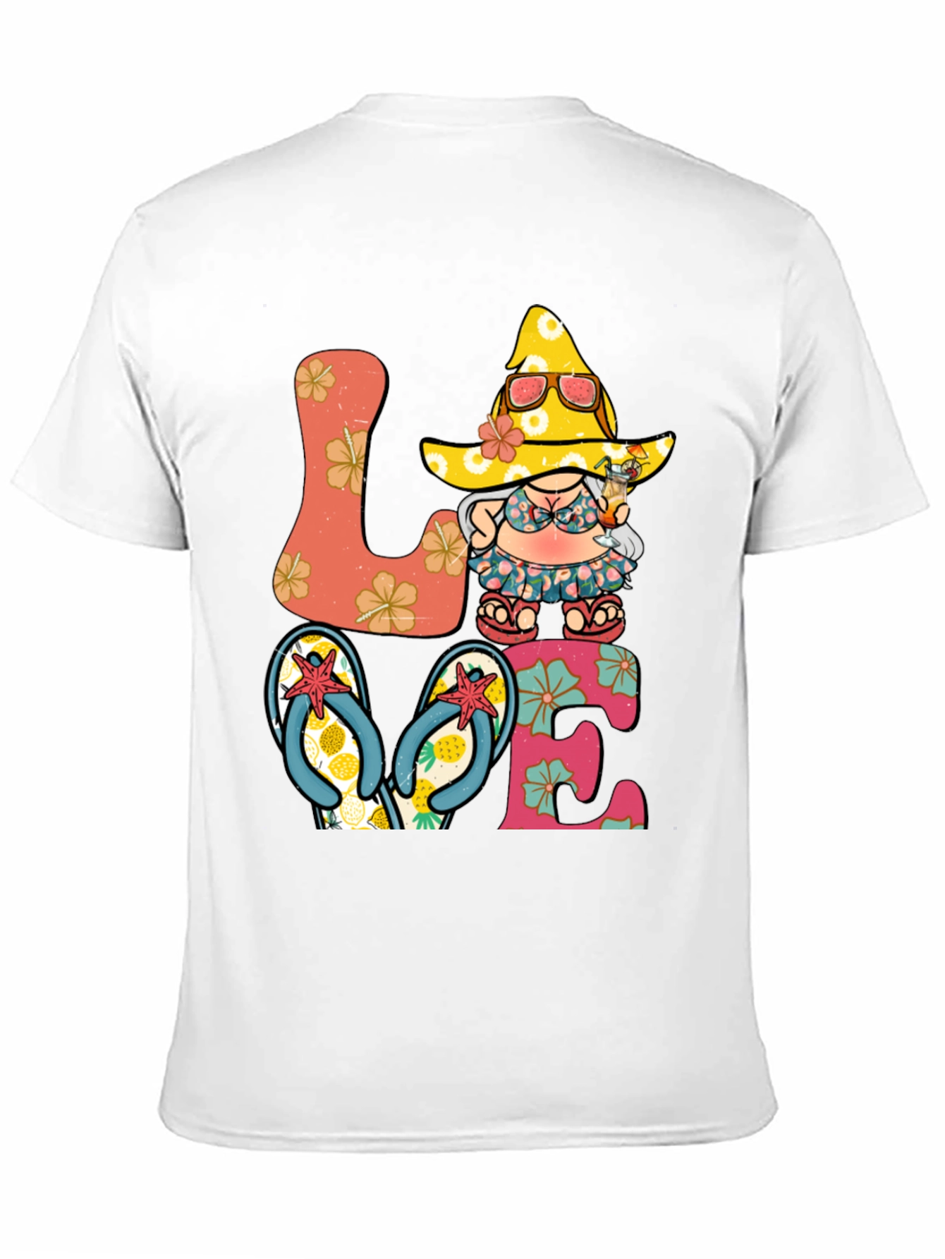 Summer Beach Gnome Love T-Shirt