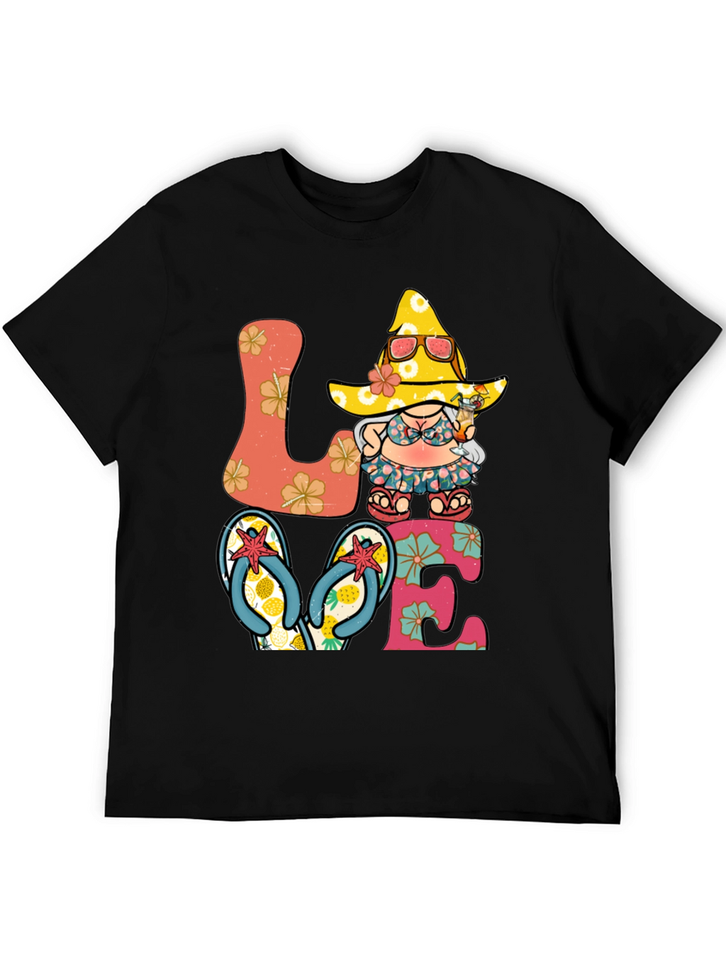 Summer Beach Gnome Love T-Shirt