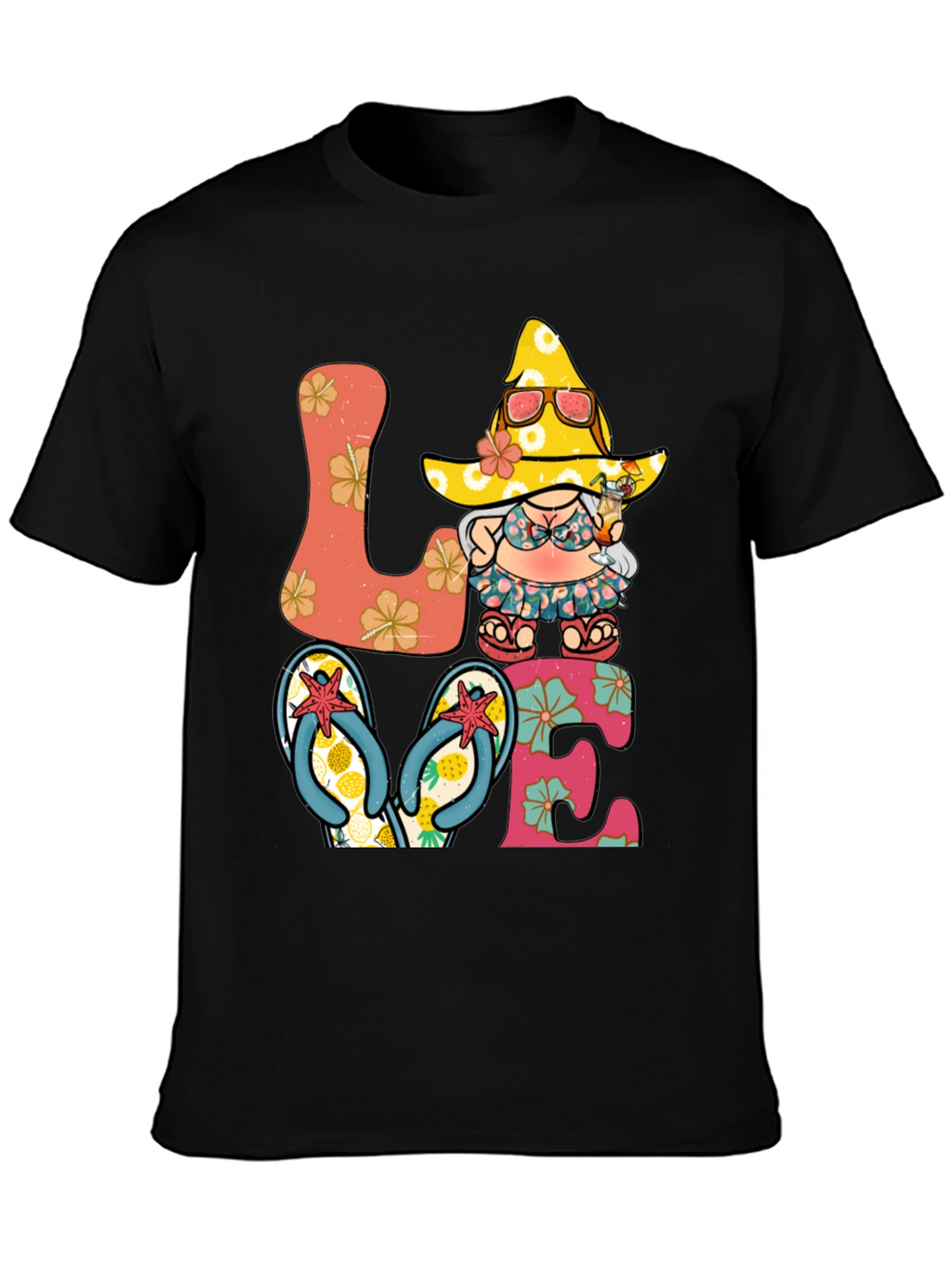 Summer Beach Gnome Love T-Shirt