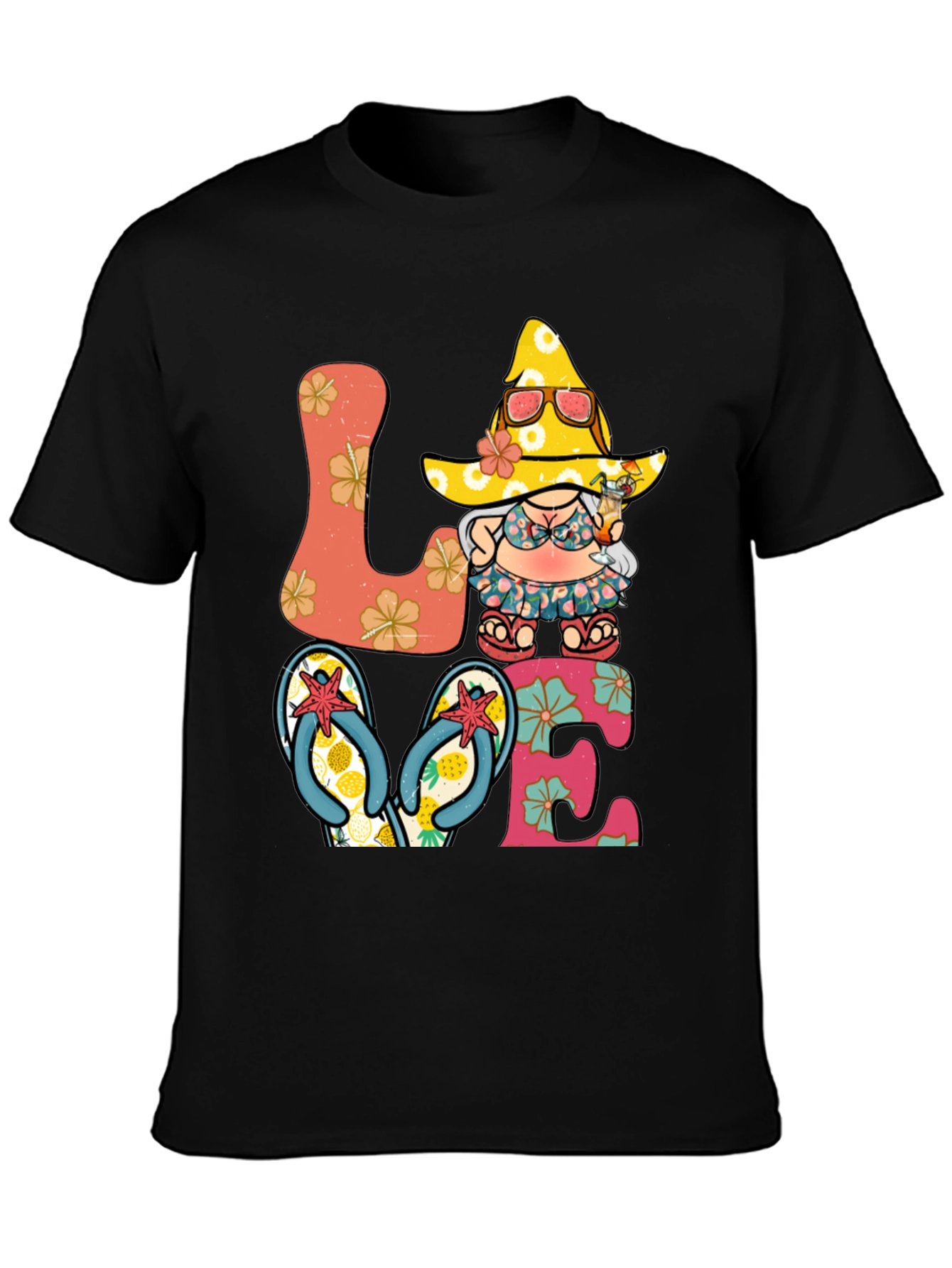 Summer Beach Gnome Love T-Shirt