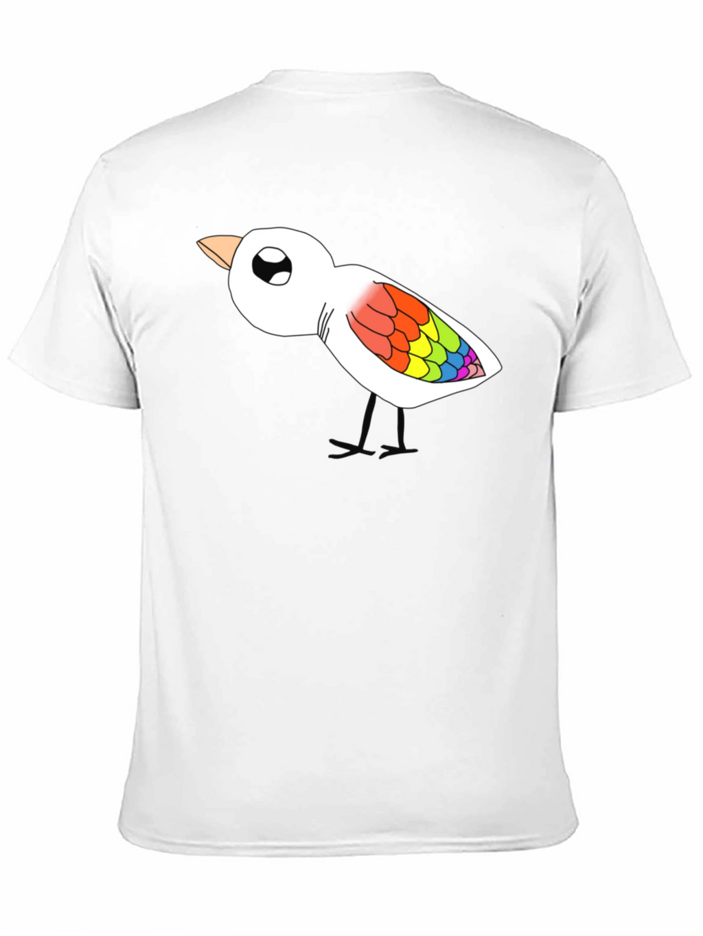 Rainbow Bird Graphic T-Shirt - Mens Black Tee