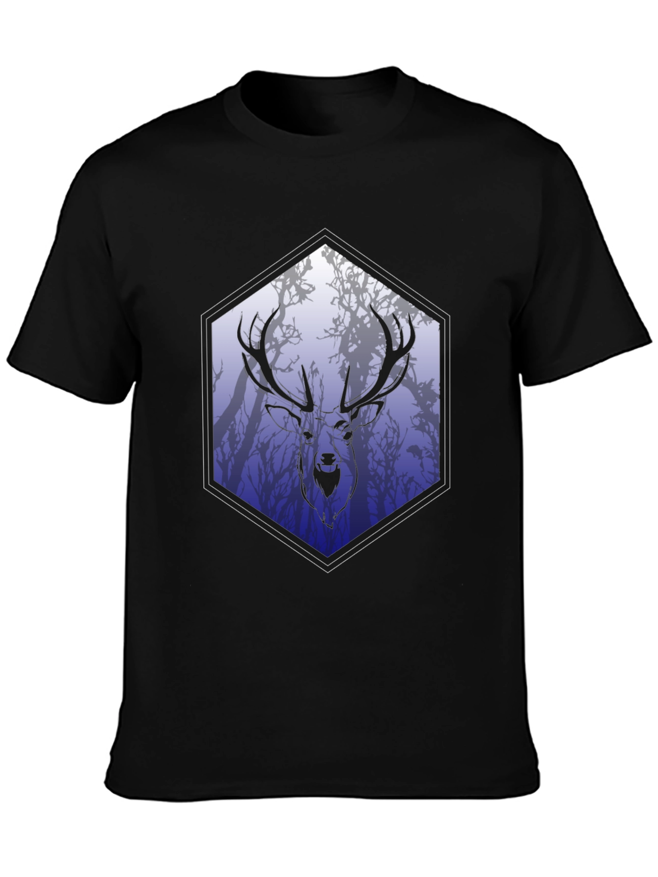 Stag Silhouette Tee - Nature Inspired Graphic Print