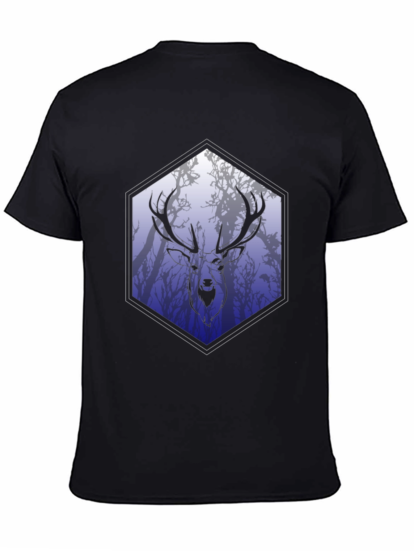Stag Silhouette Tee - Nature Inspired Graphic Print