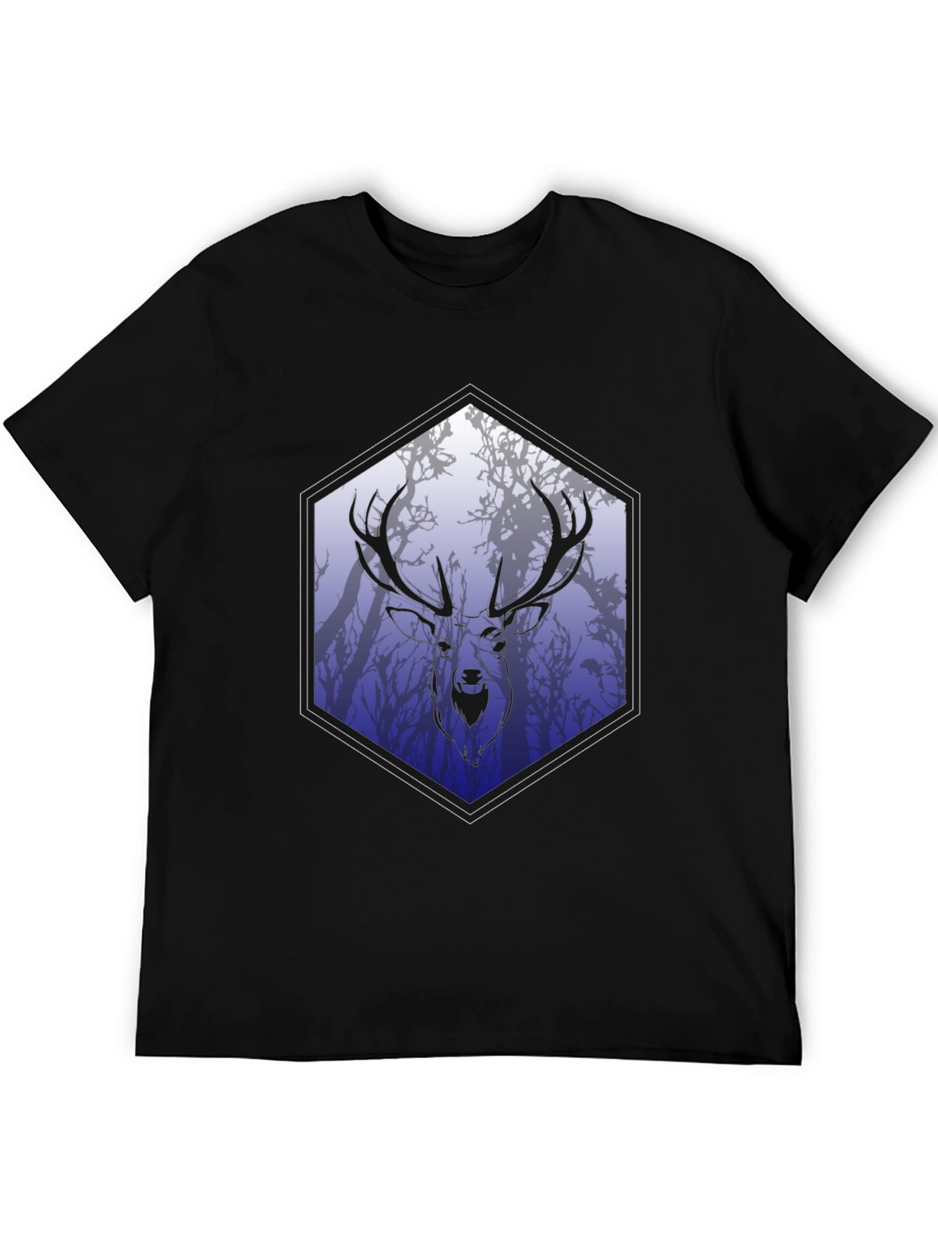 Stag Silhouette Tee - Nature Inspired Graphic Print