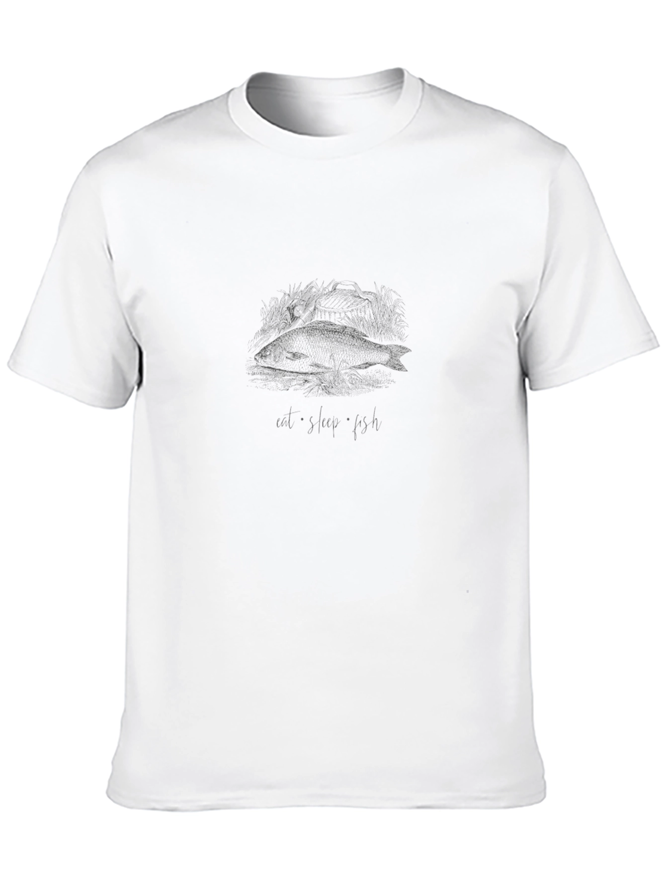 Eat Slow Fish Black Graphic Tee